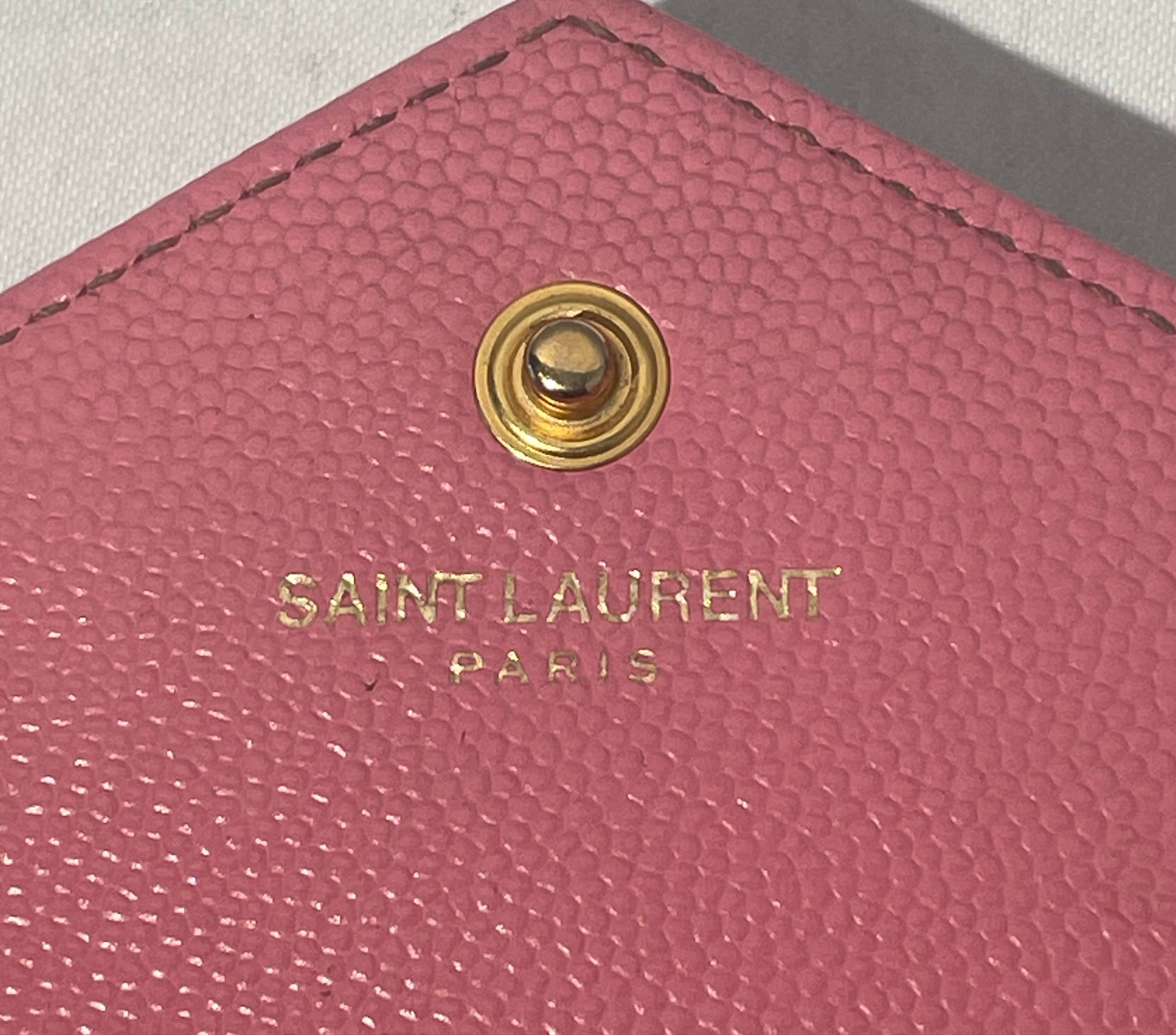 SAINT LAURENT/Cross Body Bag/Leather/PNK/ENVELOPE BAG view 5