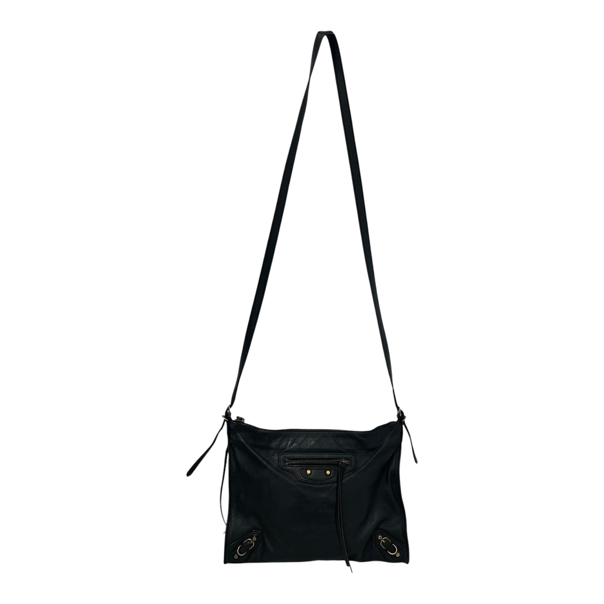 BALENCIAGA/Cross Body Bag/Leather/BLK/515859 view 1