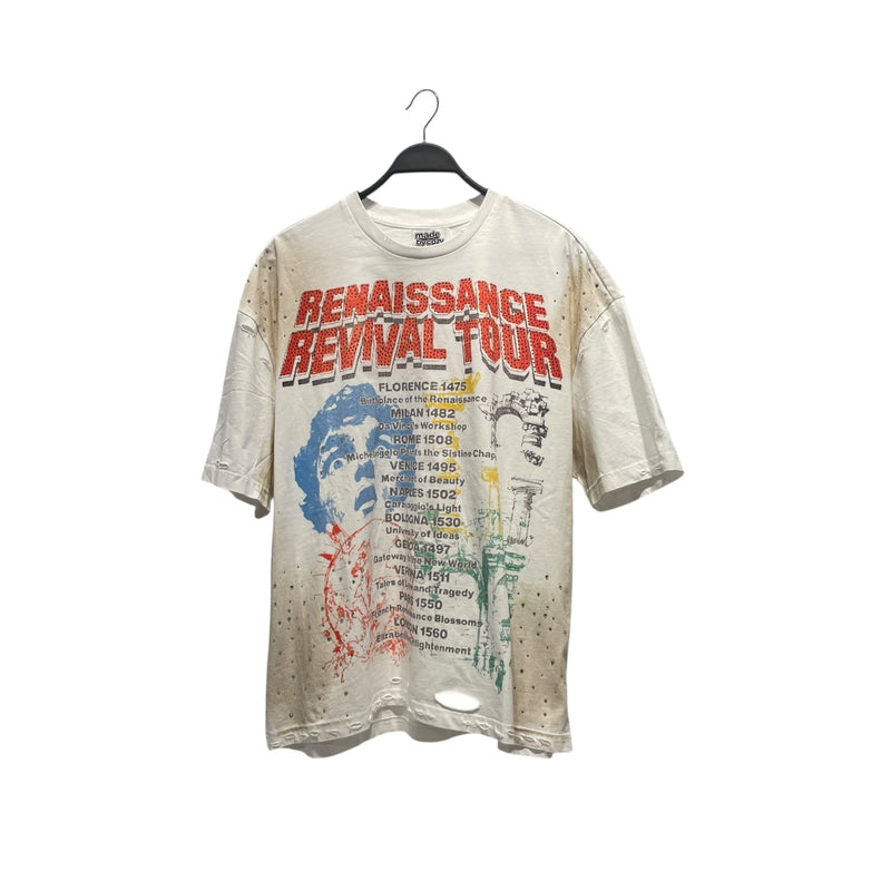 MADEBYCOZY/T-Shirt/M/Cotton/WHT/All Over Print/