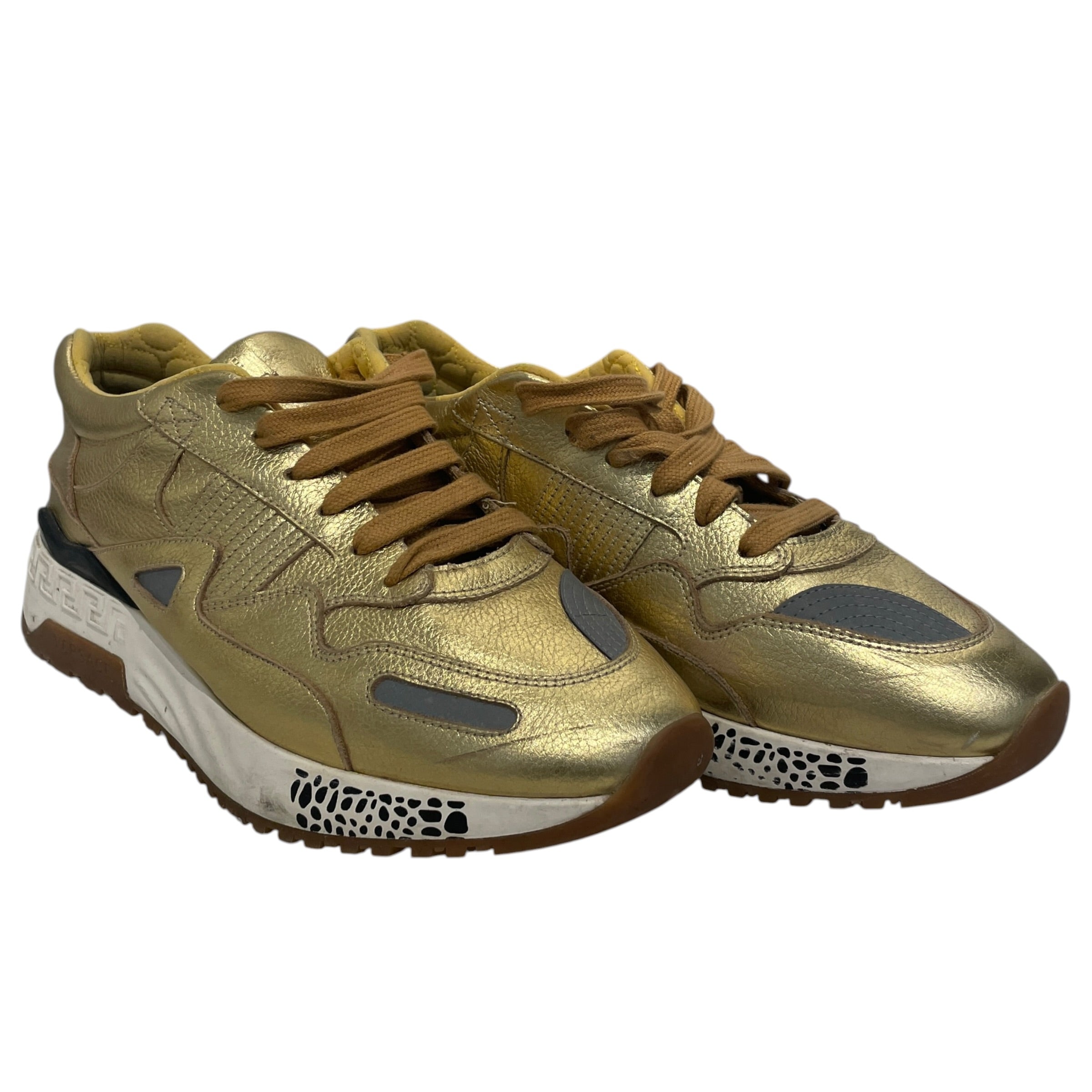 VERSACE/Low-Sneakers/US 10/GLD/oro vitello view 1