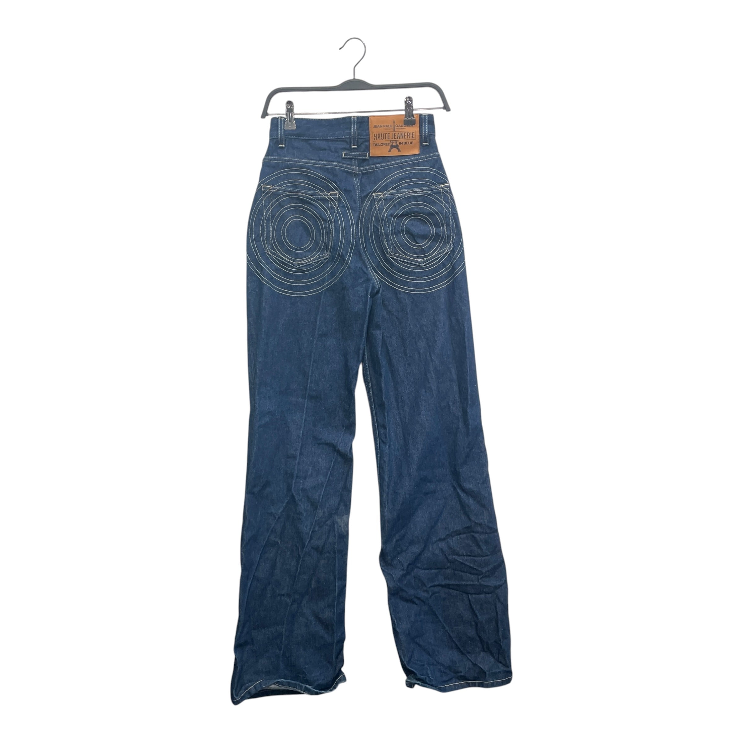 Jean Paul Gaultier/Straight Pants/26/Graphic/Denim/IDG/CIRCULAR STITCH BACK POCKET view 2