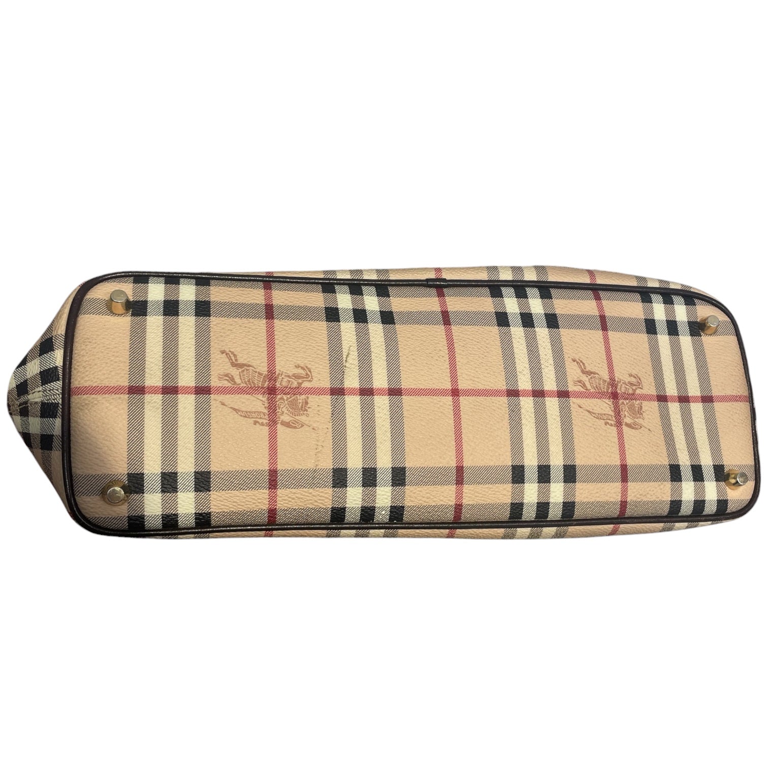 BURBERRY/Tote Bag/Stripe/BEG/haymarket check tote view 5
