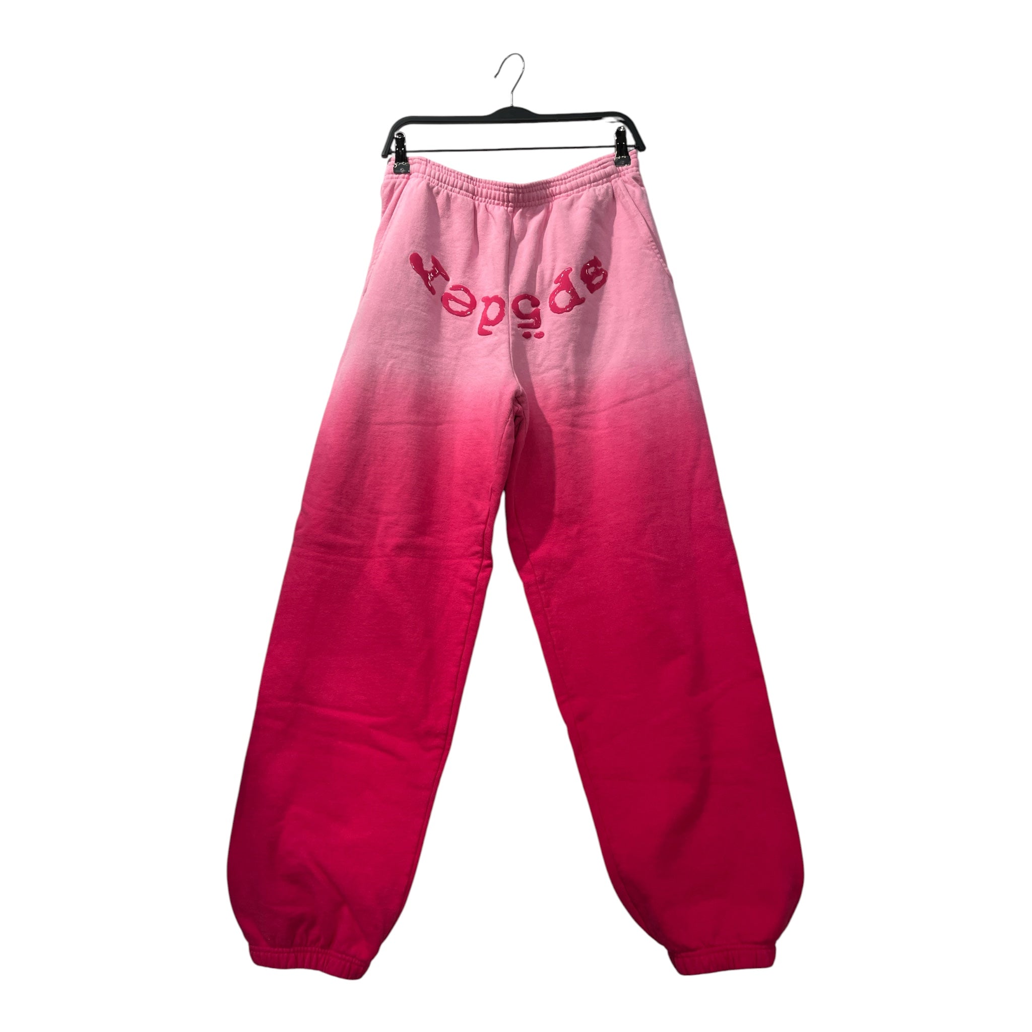 Sp5der/Bottoms/M/Cotton/PNK/OMBRE GRADIENT SIGNATURE LOGO view 1