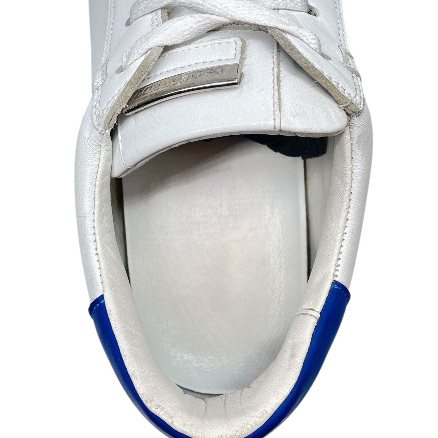 DSQUARED2/Low-Sneakers/EU 46/Leather/WHT/BLUE HEEL CLASSIC SNEAKER view 3