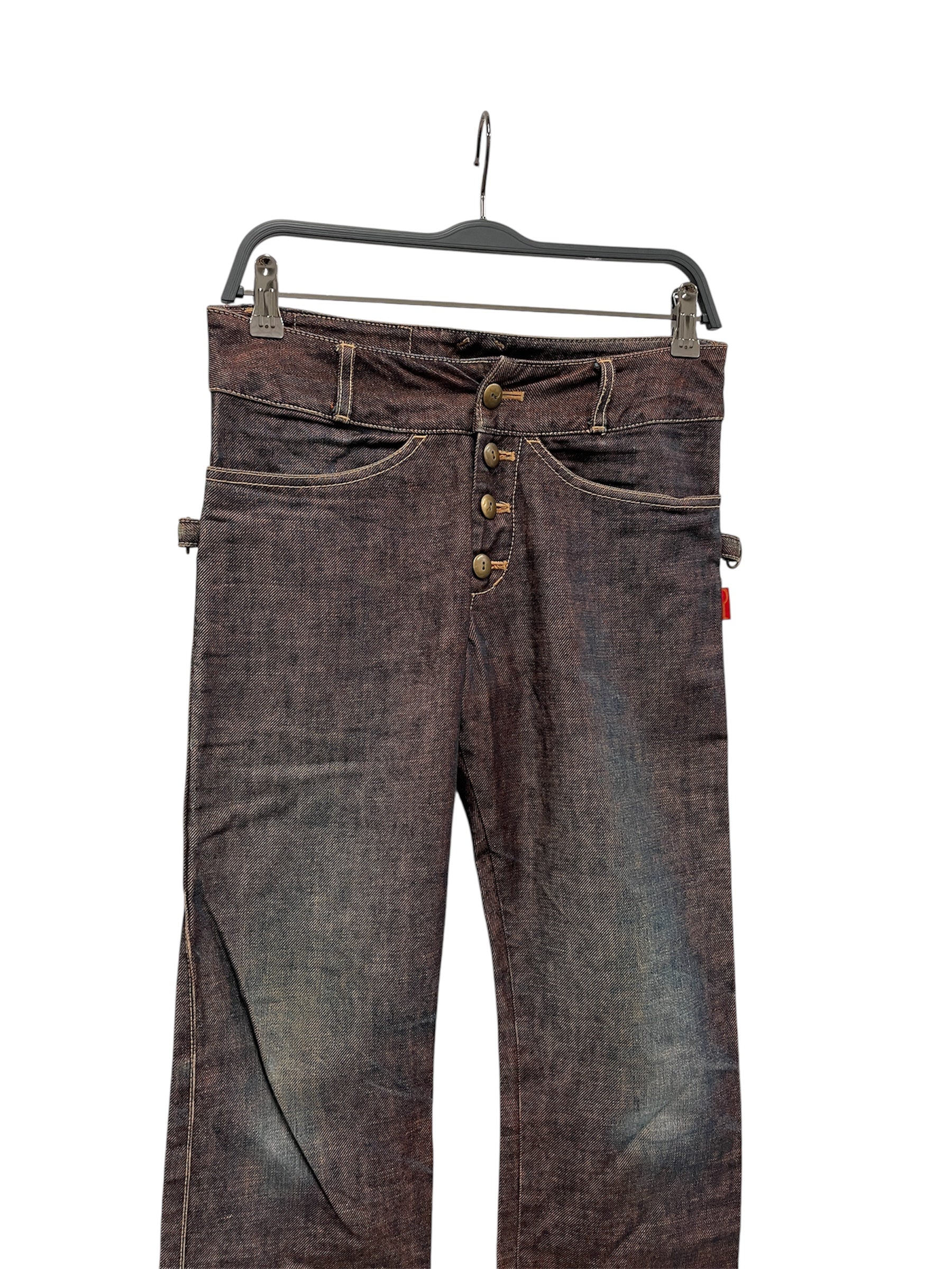 beauty:beast/Bottoms/1/Denim/MLT/rust indigo fade view 3