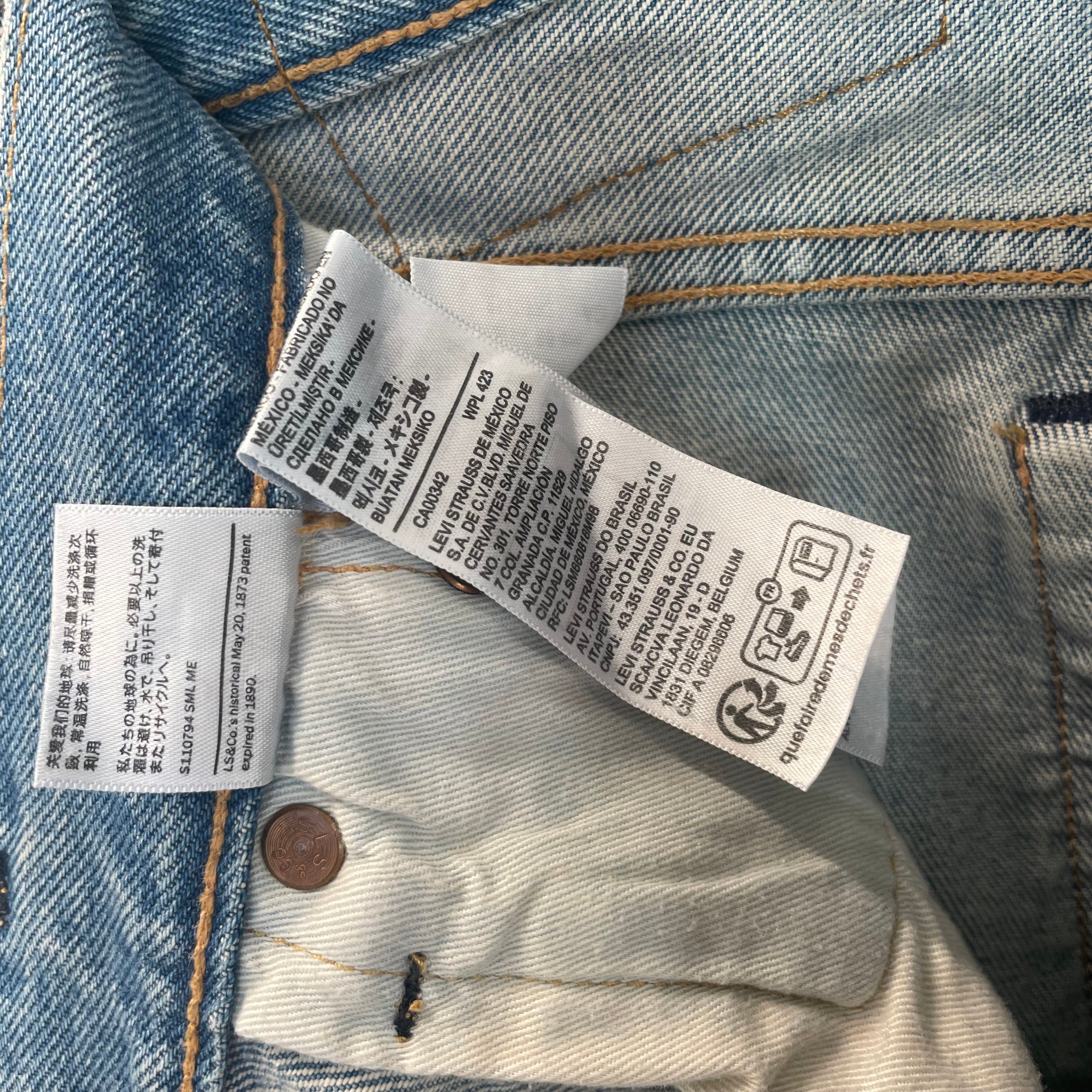 DENIM TEARS/Straight Pants/28/Denim/MLT/All Over Print/JAMAICAN FLAG COLORS view 5