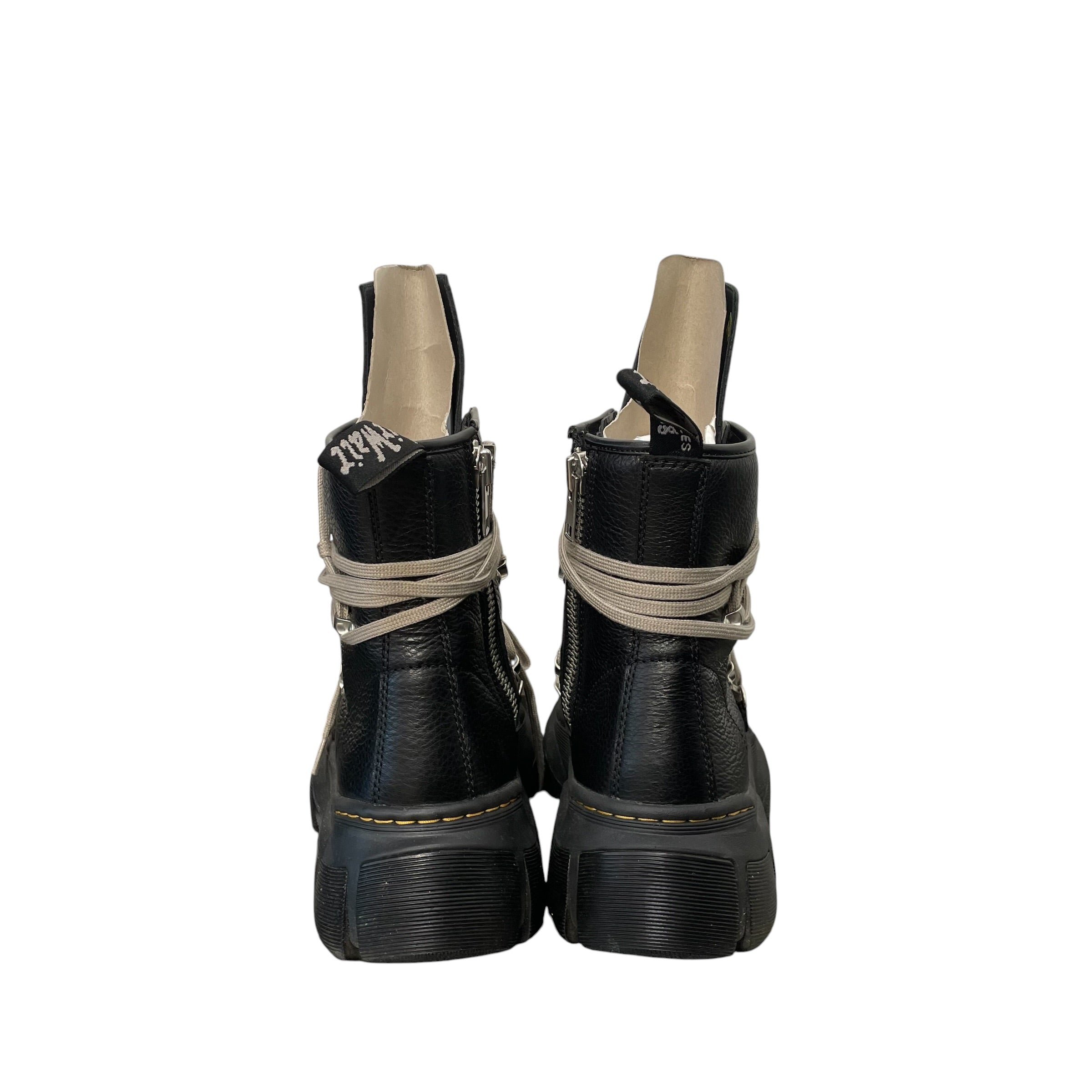 RICK OWENS DRKSHDW/Dr.Martens/Boots/US 12/Leather/BLK/1460 dmxl megalace view 4