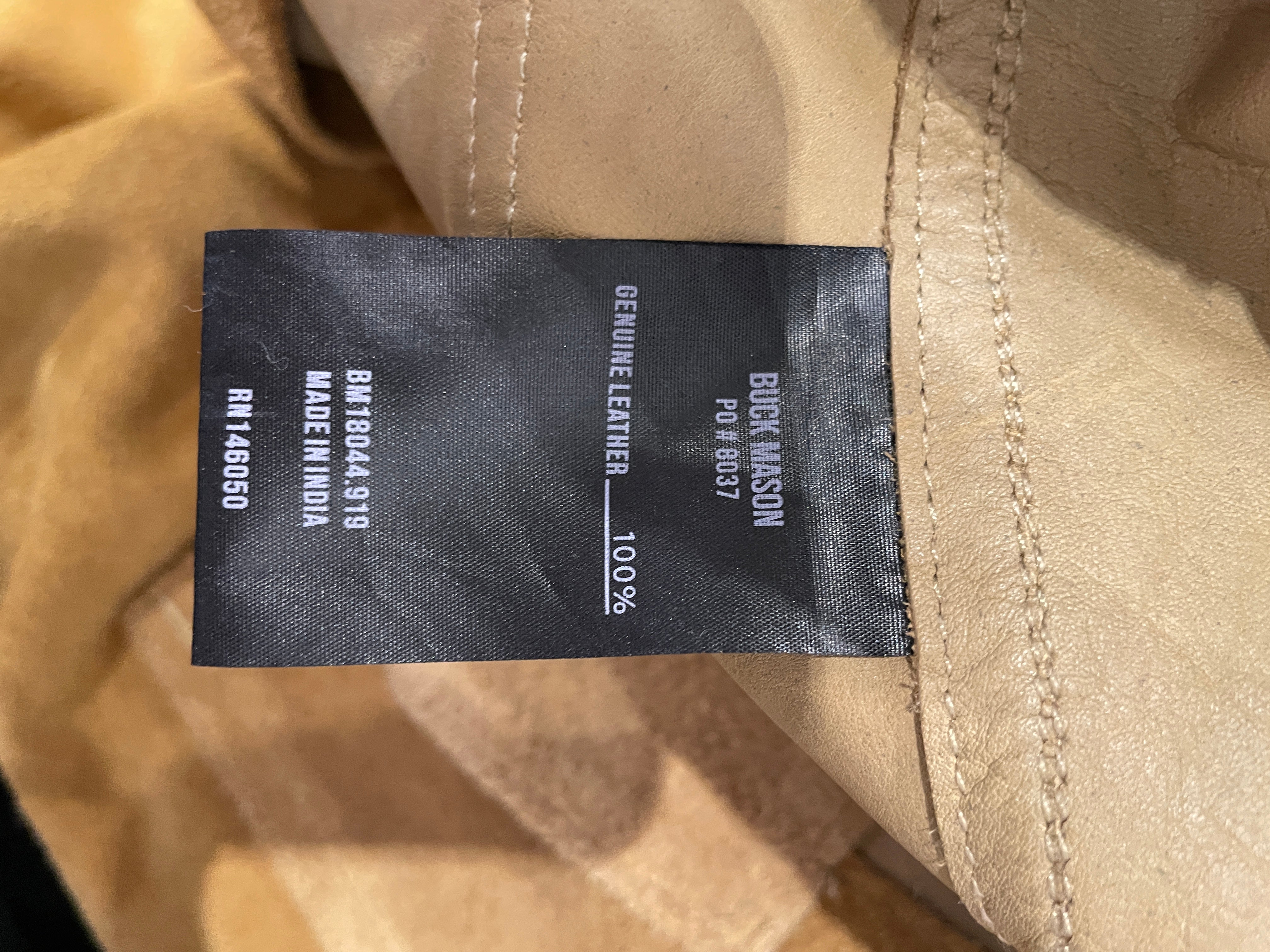 BUCK MASON/Tailored Jkt/L/Leather/CML/SUEDE TAILORED JKT BRW BUTTON view 4