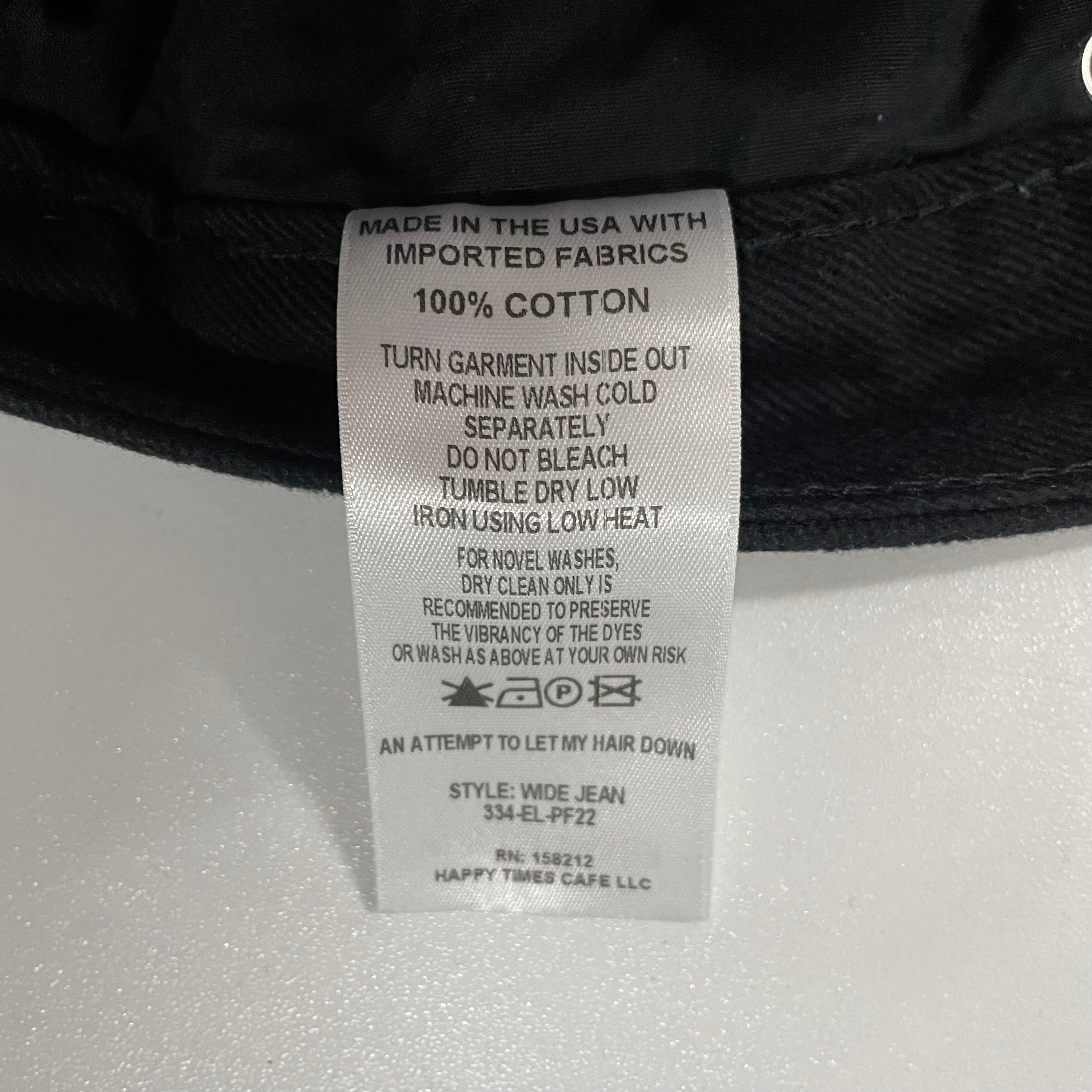 ECKHAUS LATTA/Cargo Pants/29/Cotton/BLK/BACK POCKETS INVERSED view 5