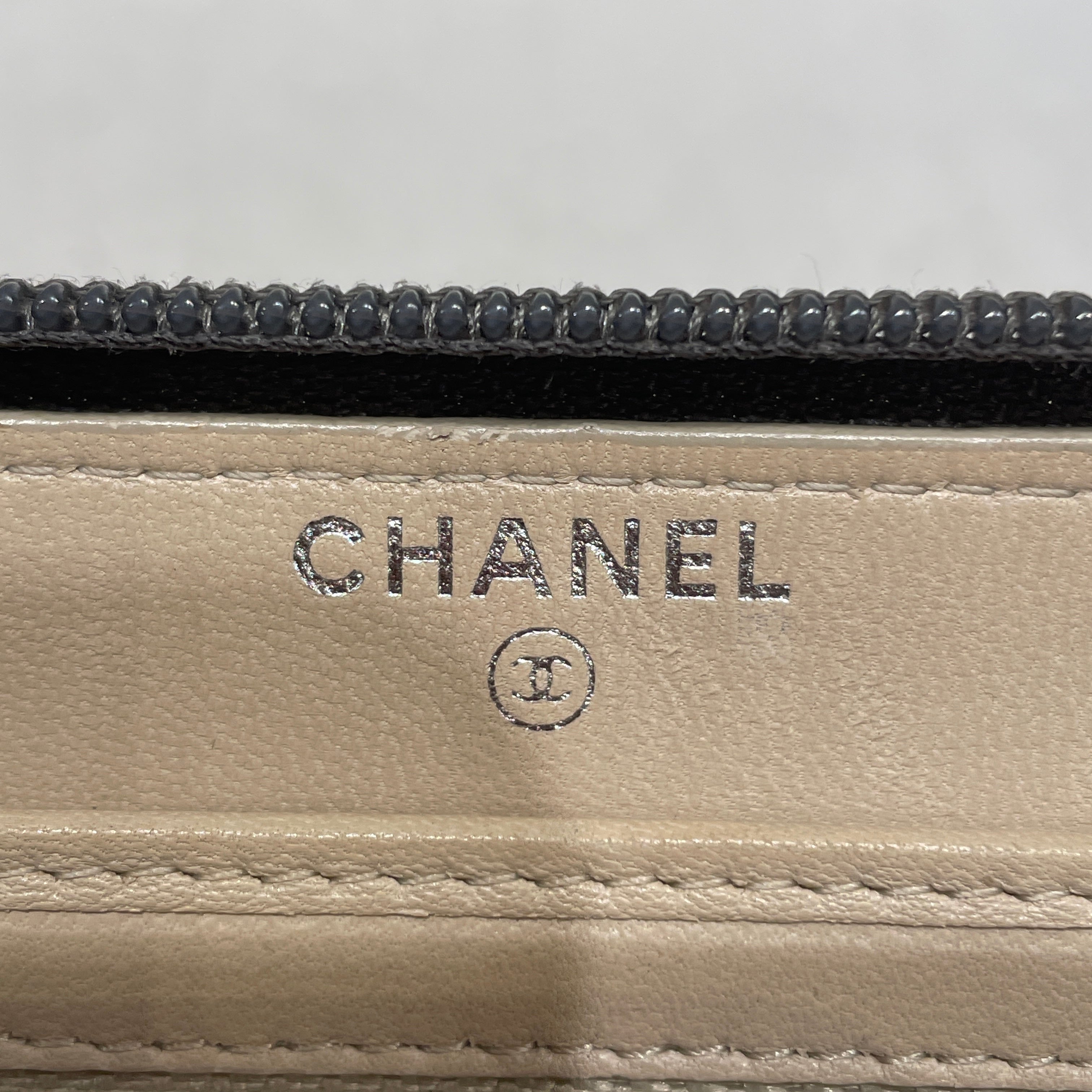 CHANEL/Long Wallet/O/S/Leather/GRY/ view 5