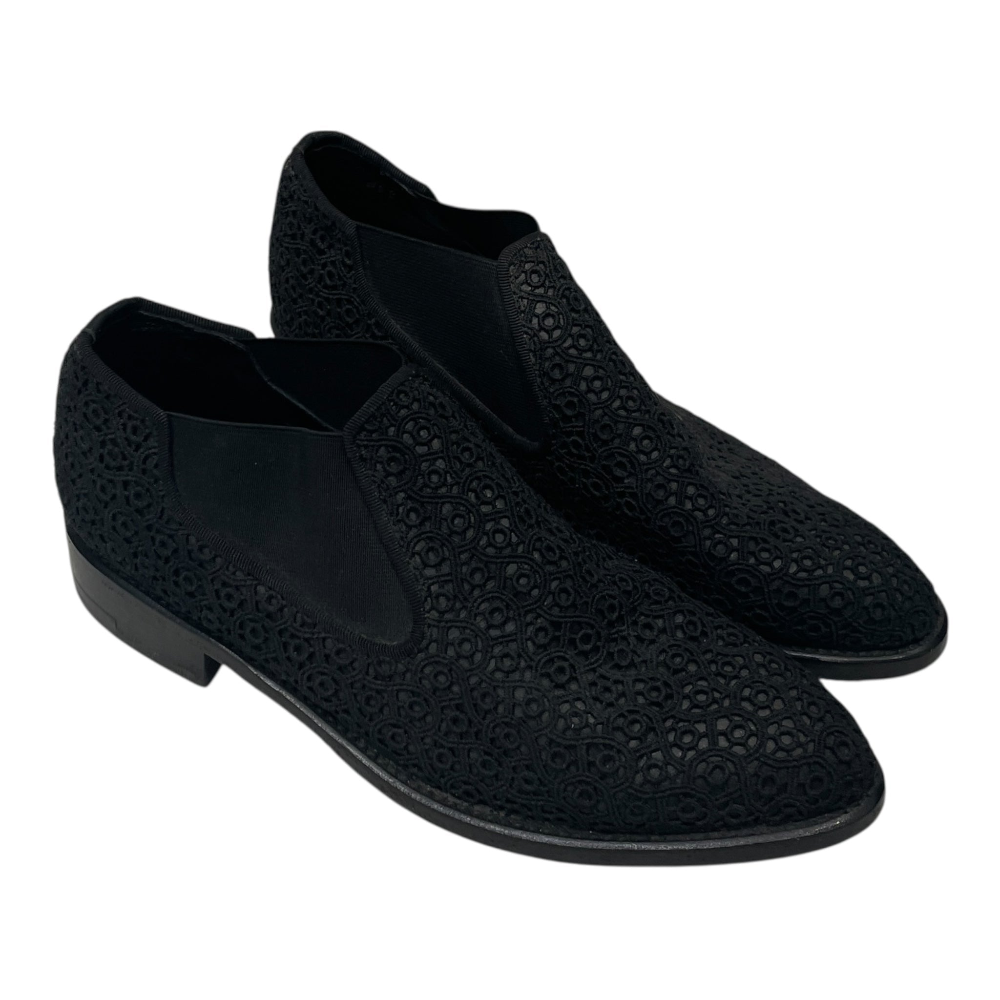 COMME des GARCONS/Shoes/Cotton/BLK/LACE UPPER/ SIZE 24.5 SLIP ON view 1