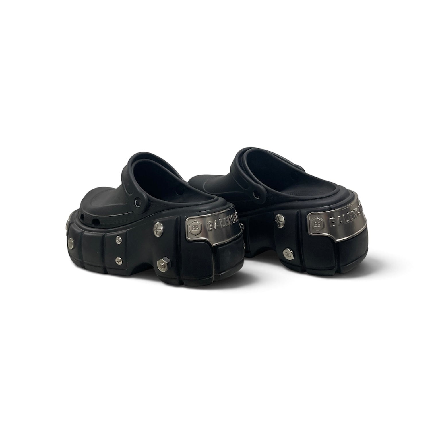 BALENCIAGA/crocs/Shoes/EU 44/BLK/platform view 4