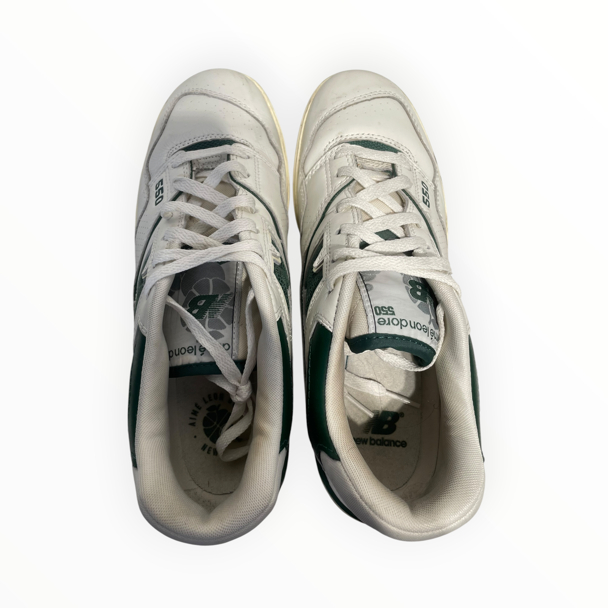 NEW BALANCE/AIME LEON DORE/BB550/Low-Sneakers/US 9/Leather/WHT/BB550ALD view 3