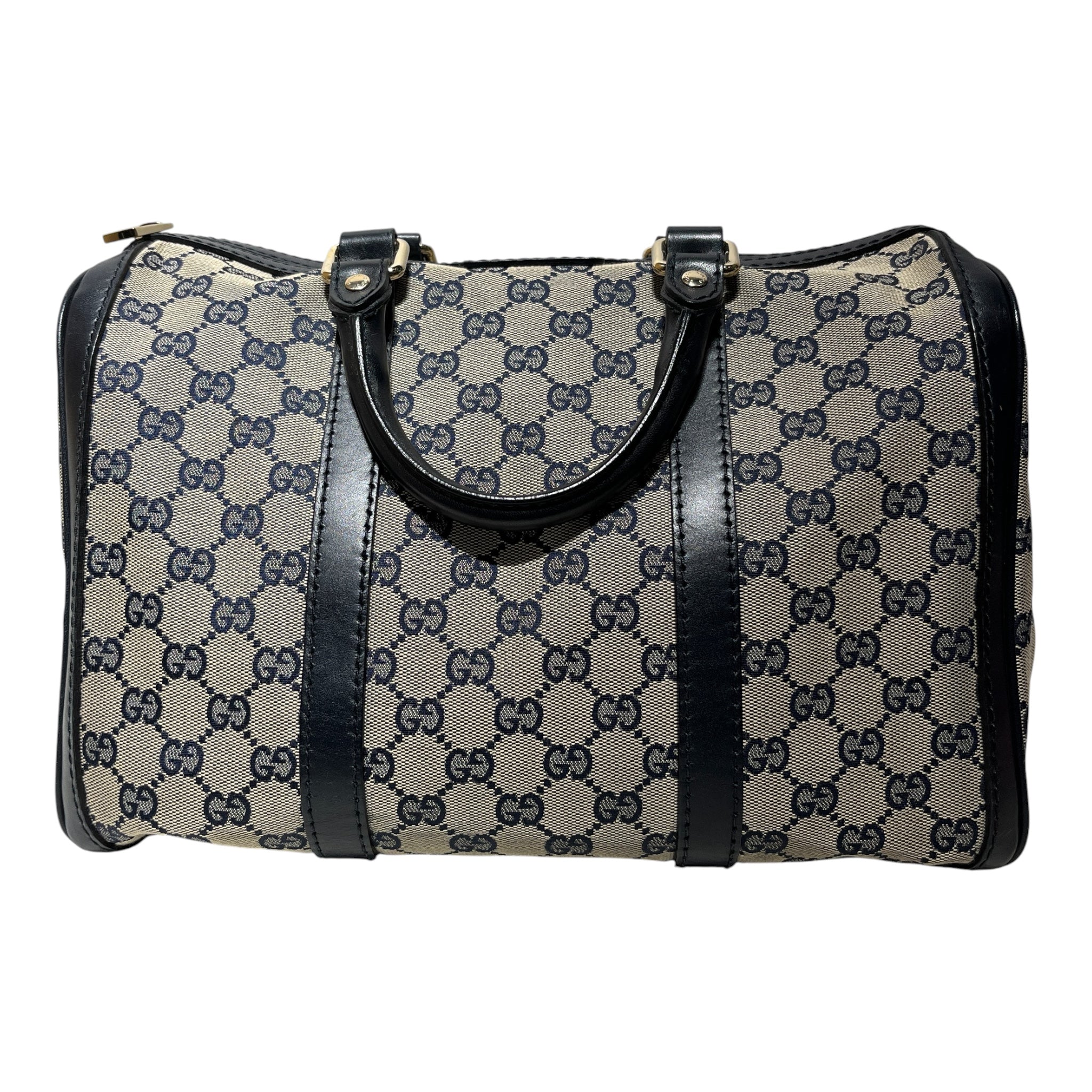 GUCCI/Hand Bag/Monogram/Cotton/BLU/blue all over gg boston view 1
