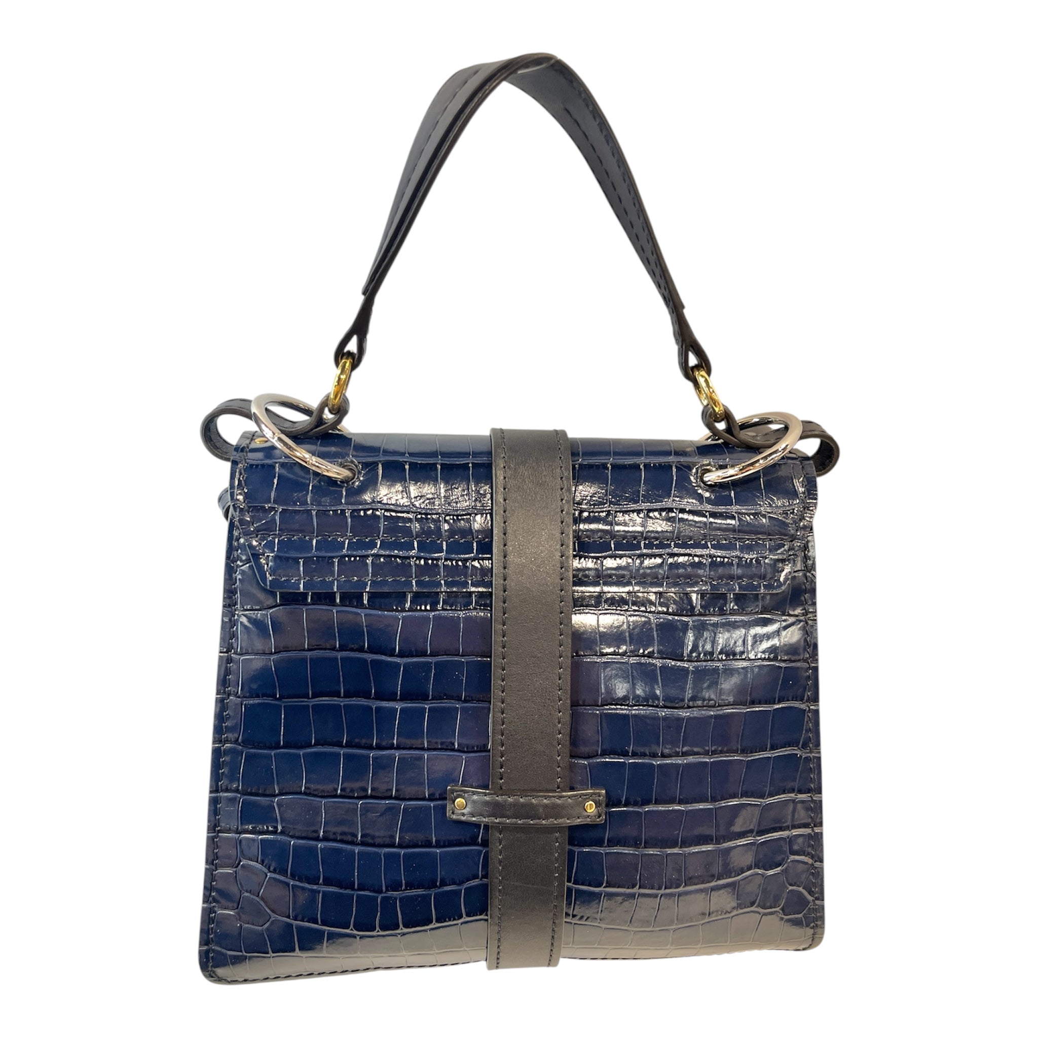 Chloe/Hand Bag/Animal Pattern/Leather/NVY/Aby Day Bag Medium view 2