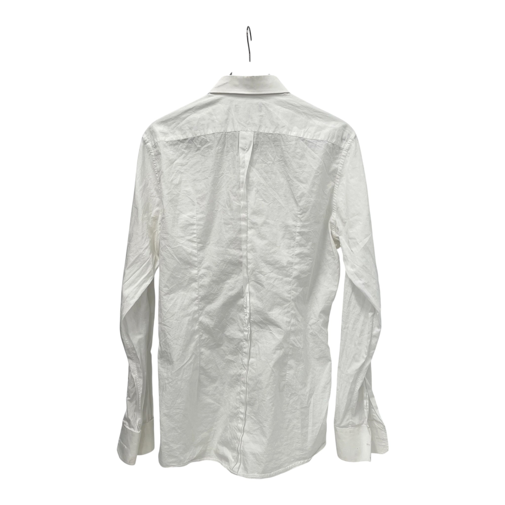 DOLCE&GABBANA/LS Shirt/L/Cotton/WHT/ view 2