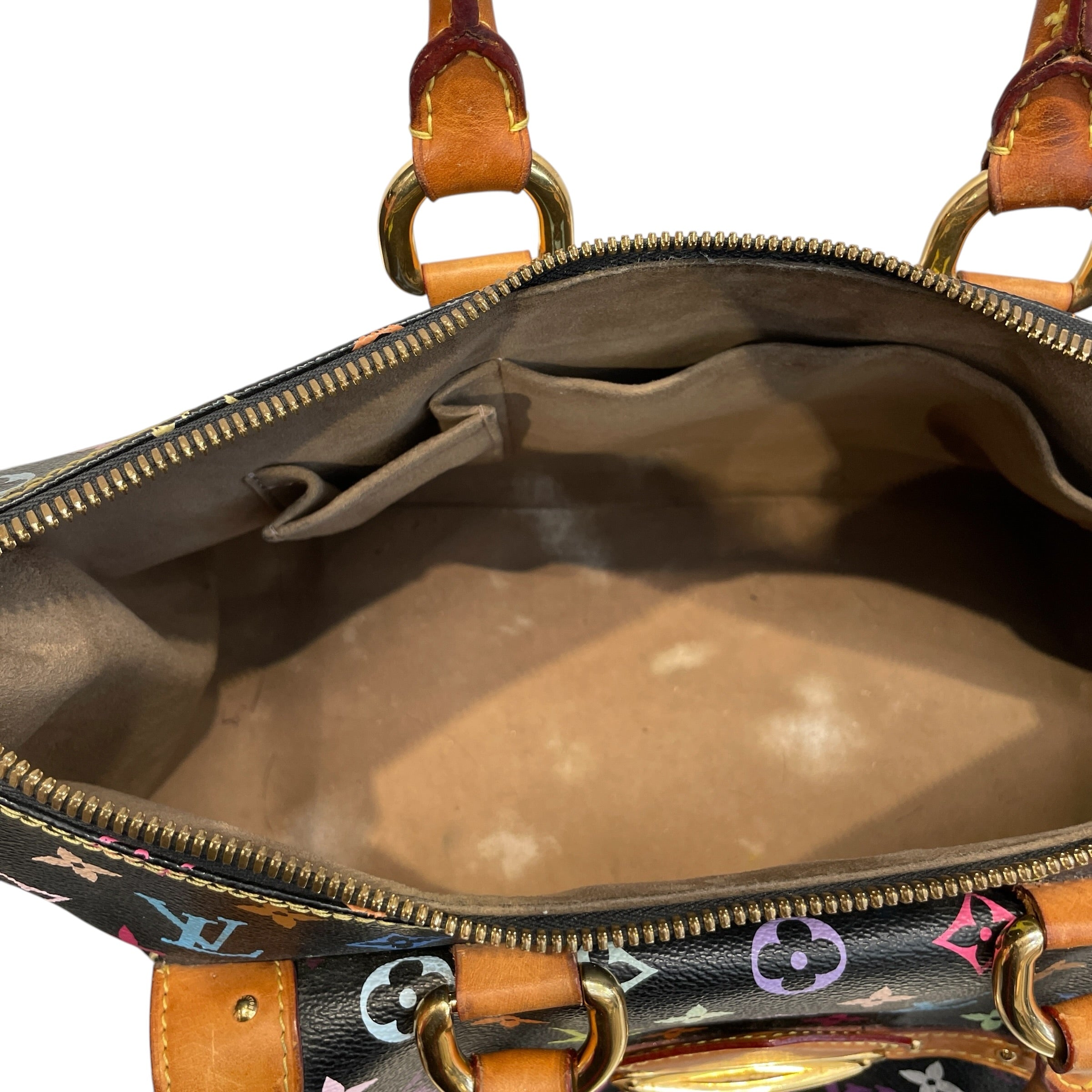 LOUIS VUITTON/Hand Bag/Monogram/Leather/BLK/MULTICOLORE RITA view 6