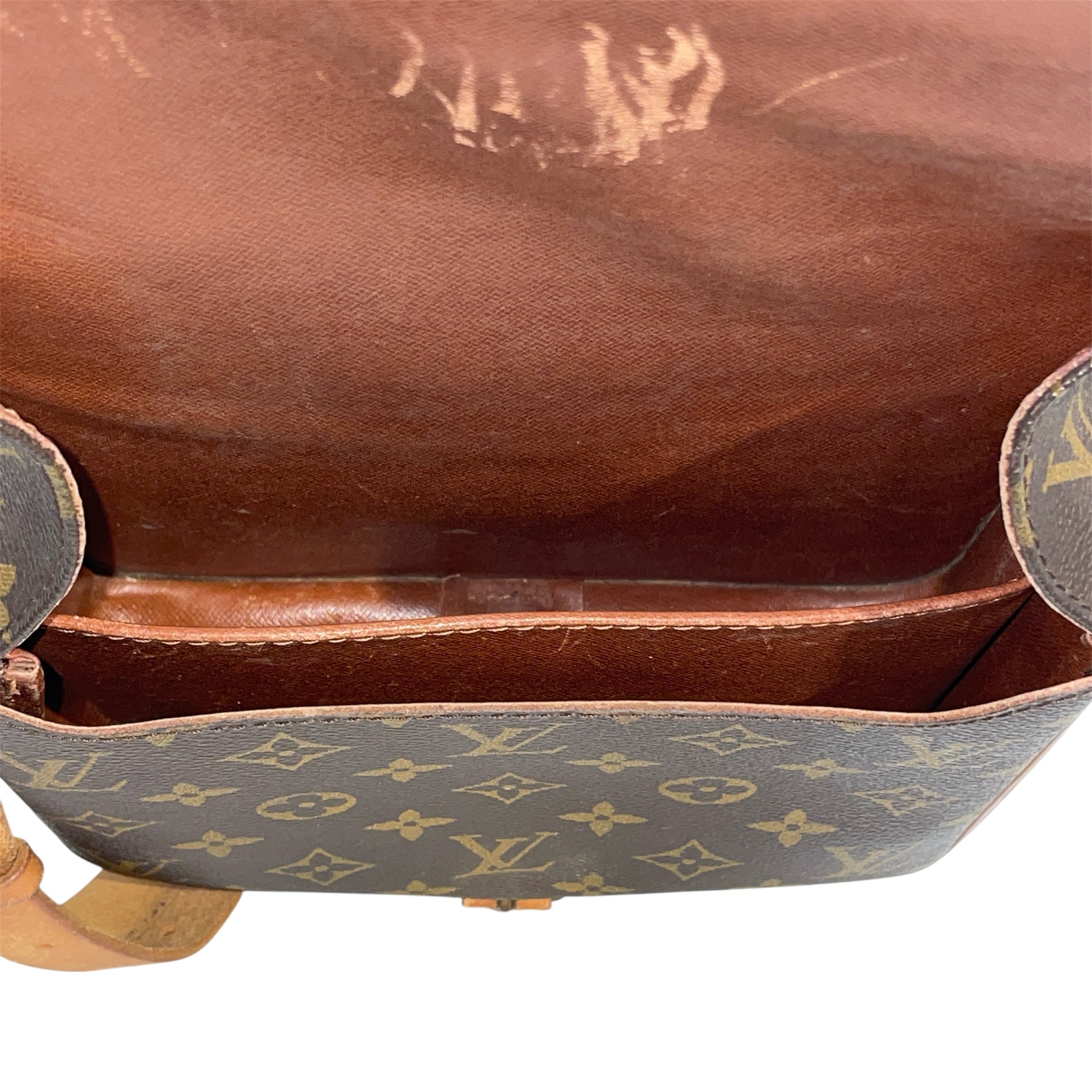 LOUIS VUITTON/Cross Body Bag/Monogram/Leather/BRW/Cartouchiere MM Crossbody Bag view 4