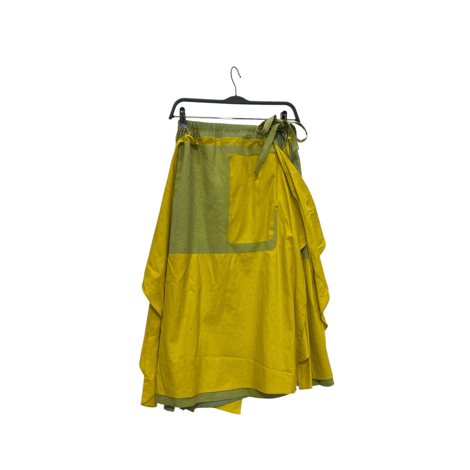 A.POC/ISSEY MIYAKE/Long Skirt/2/Cotton/YEL/ASYMMETRICAL HEM view 4
