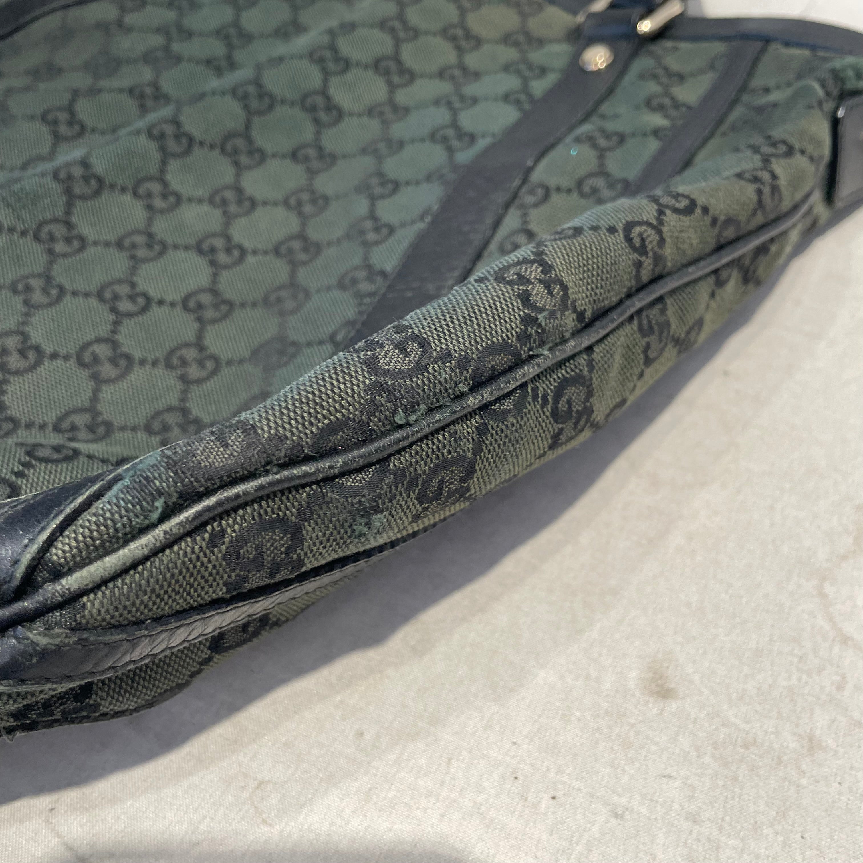 GUCCI/Tote Bag/Monogram/Cotton/GRN/Canvas Abrey Hobo view 11