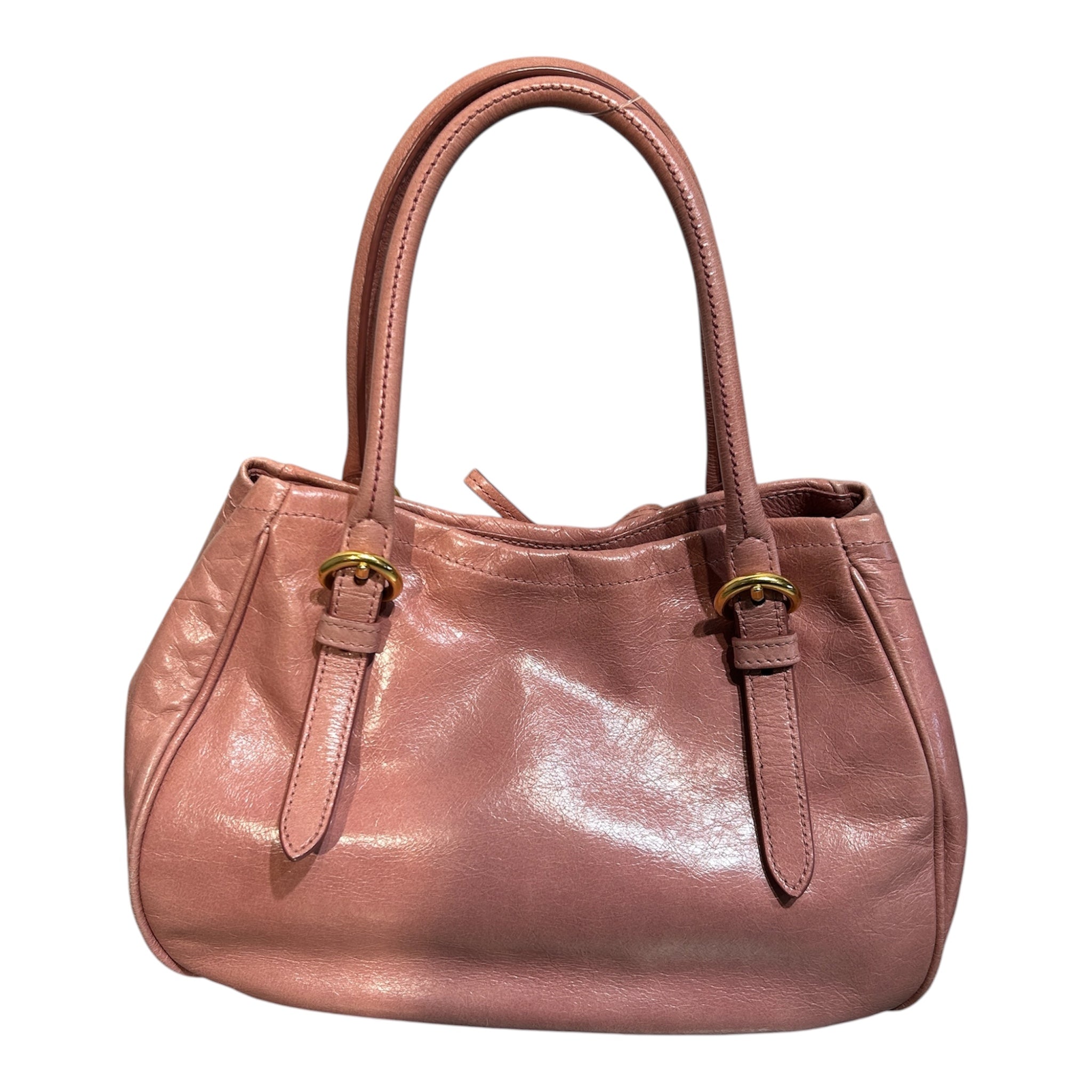 MIU MIU/Bag/Leather/PNK/Miu Miu pink shoulder view 2