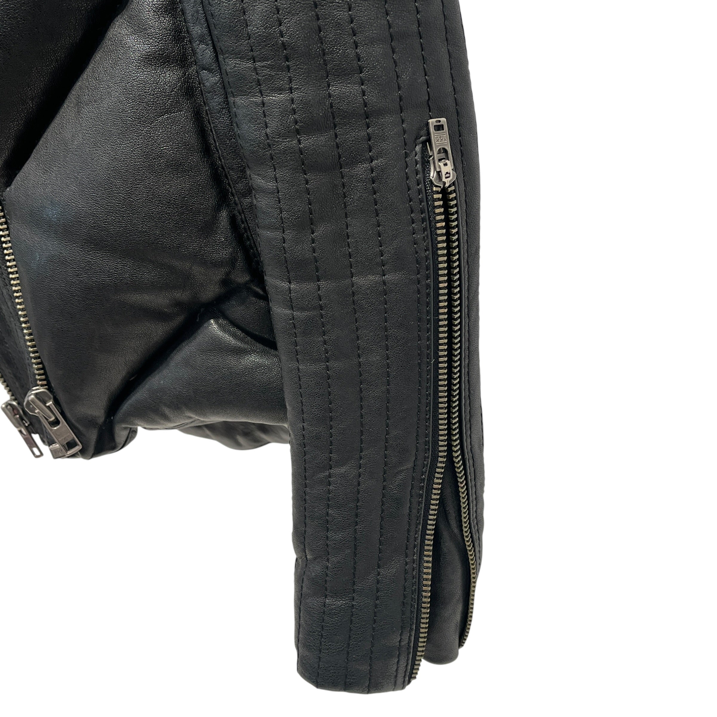 Helmut Lang/Quilted Jkt/S/Leather/BLK/quilted moto jkt view 7