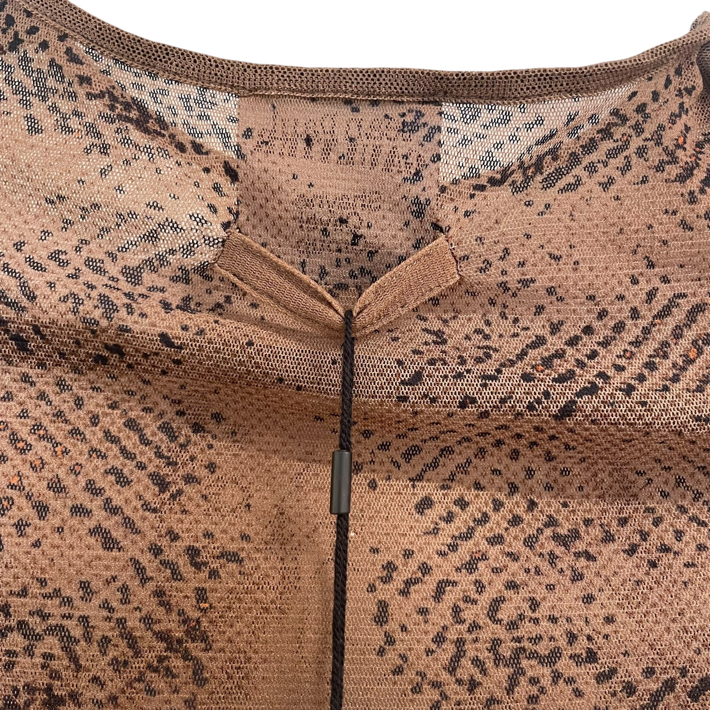 Jean Paul Gaultier/SL Dress/XXS/All Over Print/Polyester/BRW/G5 SPORT view 4