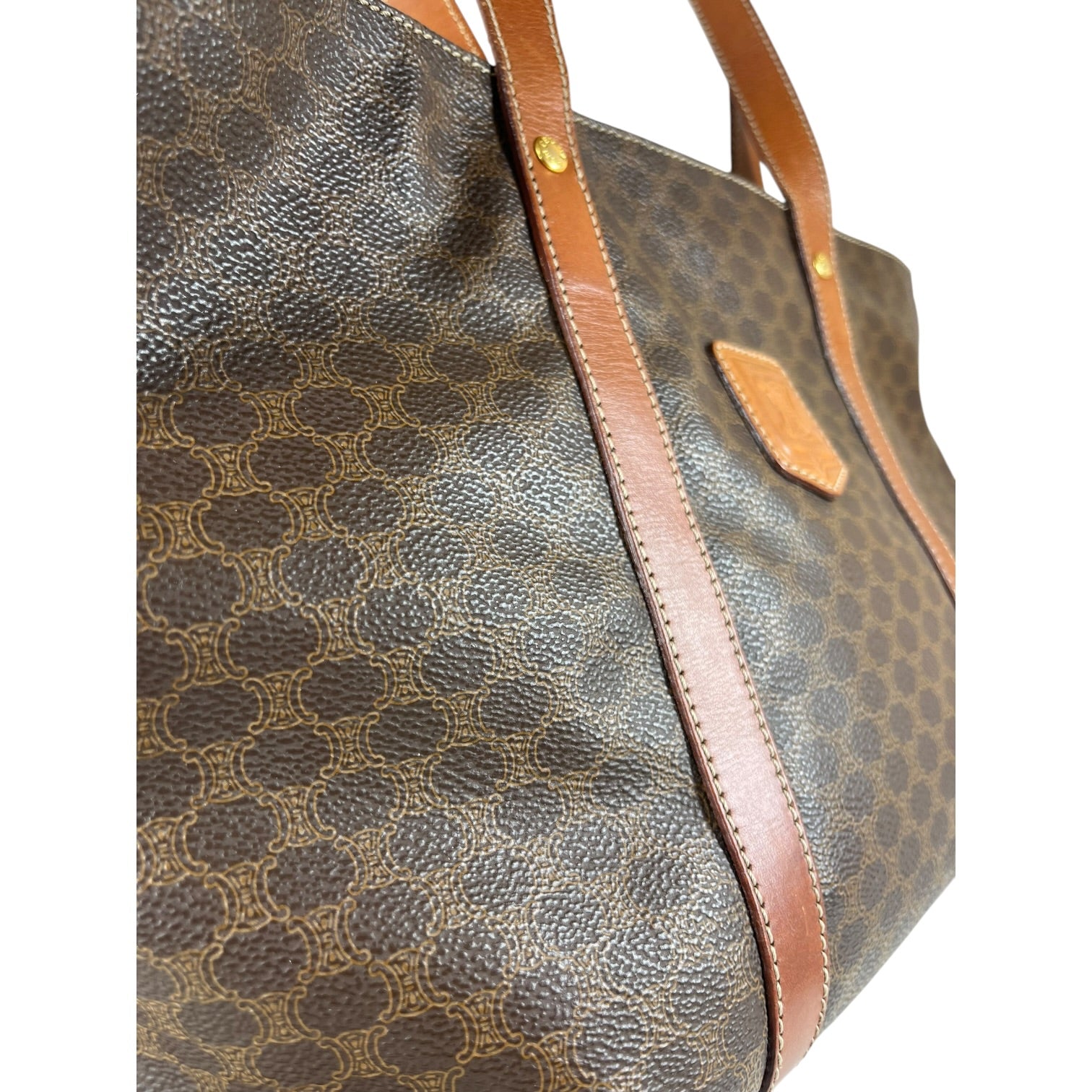 CELINE/Tote Bag/Monogram/Leather/BRW/MACADAM view 4