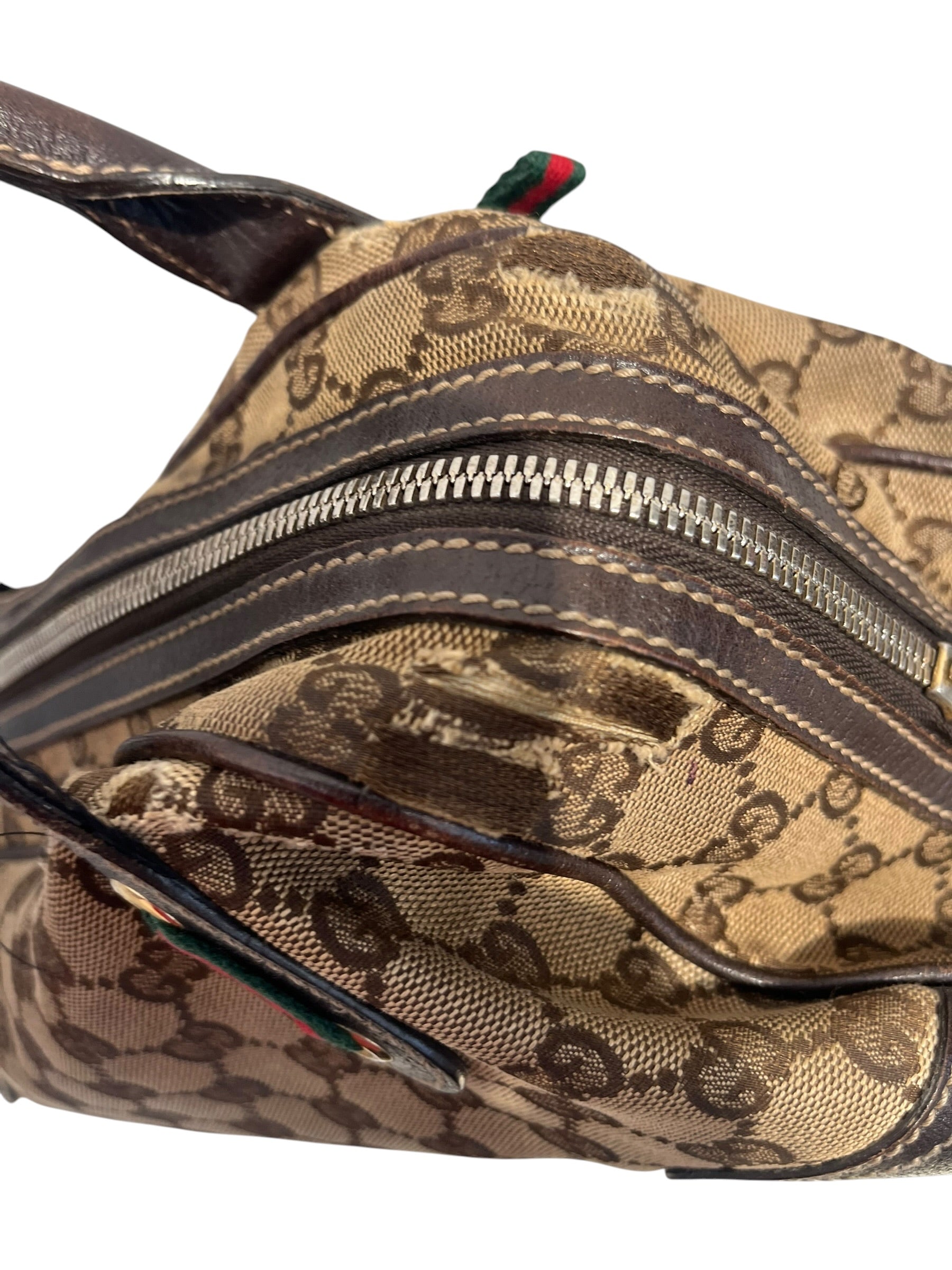 GUCCI/Hand Bag/Monogram/Cotton/BRW/gucci bow shoulder bag view 4