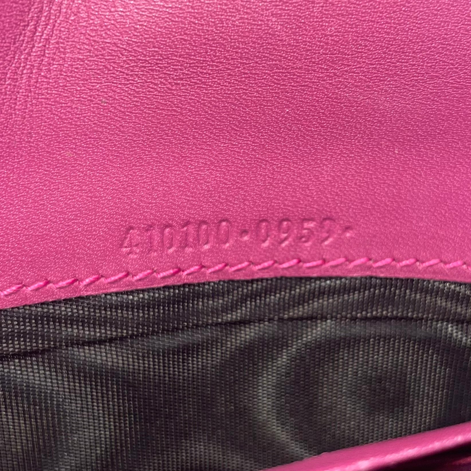 GUCCI/Bifold Wallet/Leather/RED/GUCCI RED/W PINK ENTERIOR view 4