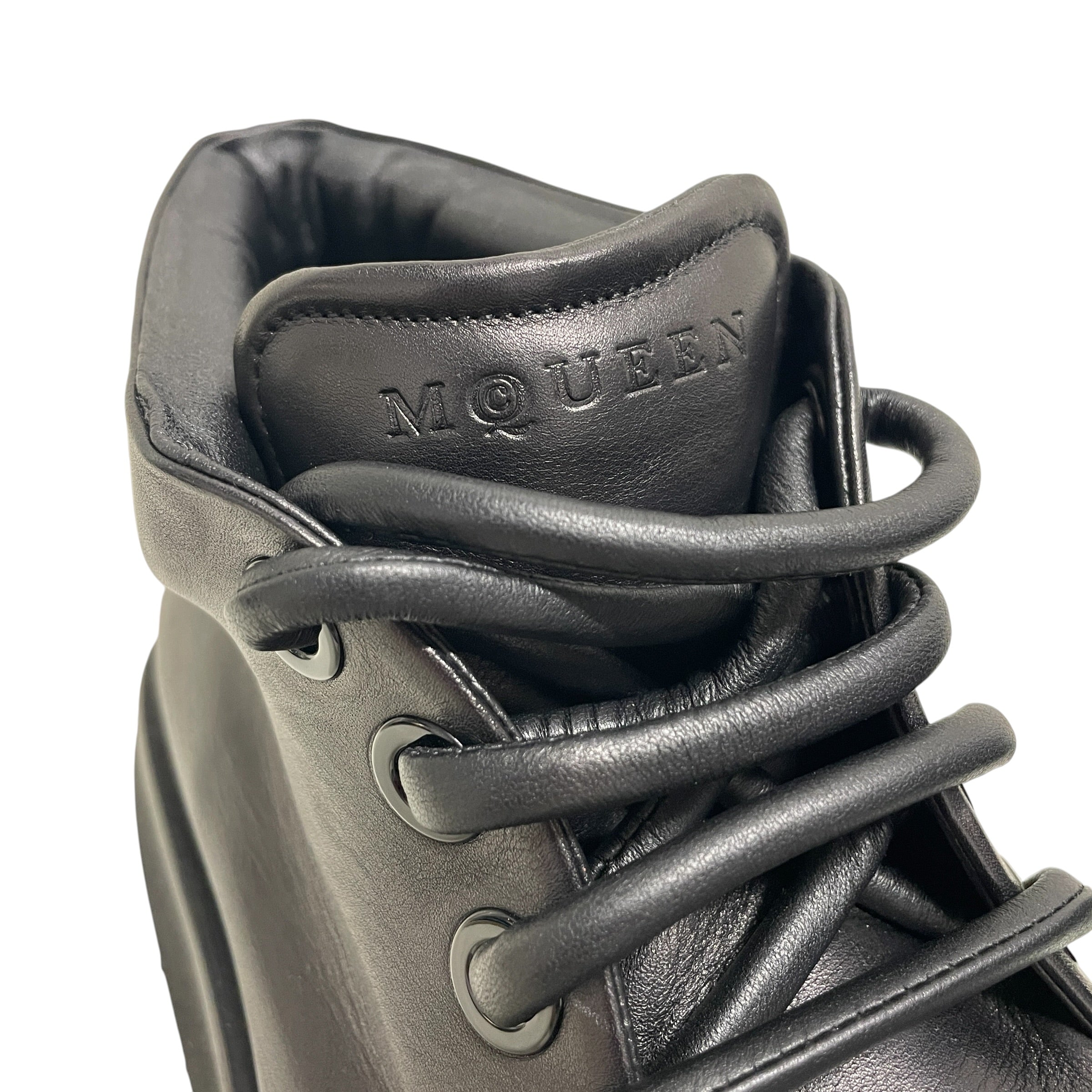 Alexander McQueen/Boots/US 12/Leather/BLK/PLATFORM BOOT /LEATHER LACE view 6