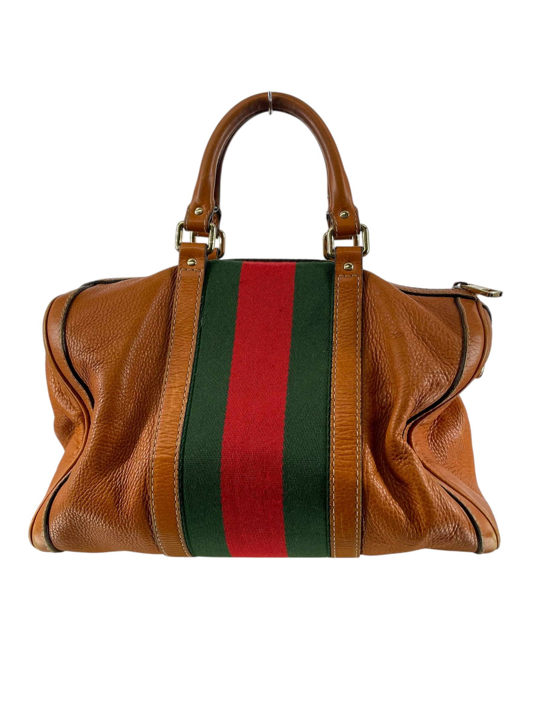 GUCCI/Bag/Leather/CML/GUCCI BOSTON RED GREEN STRIPE view 2