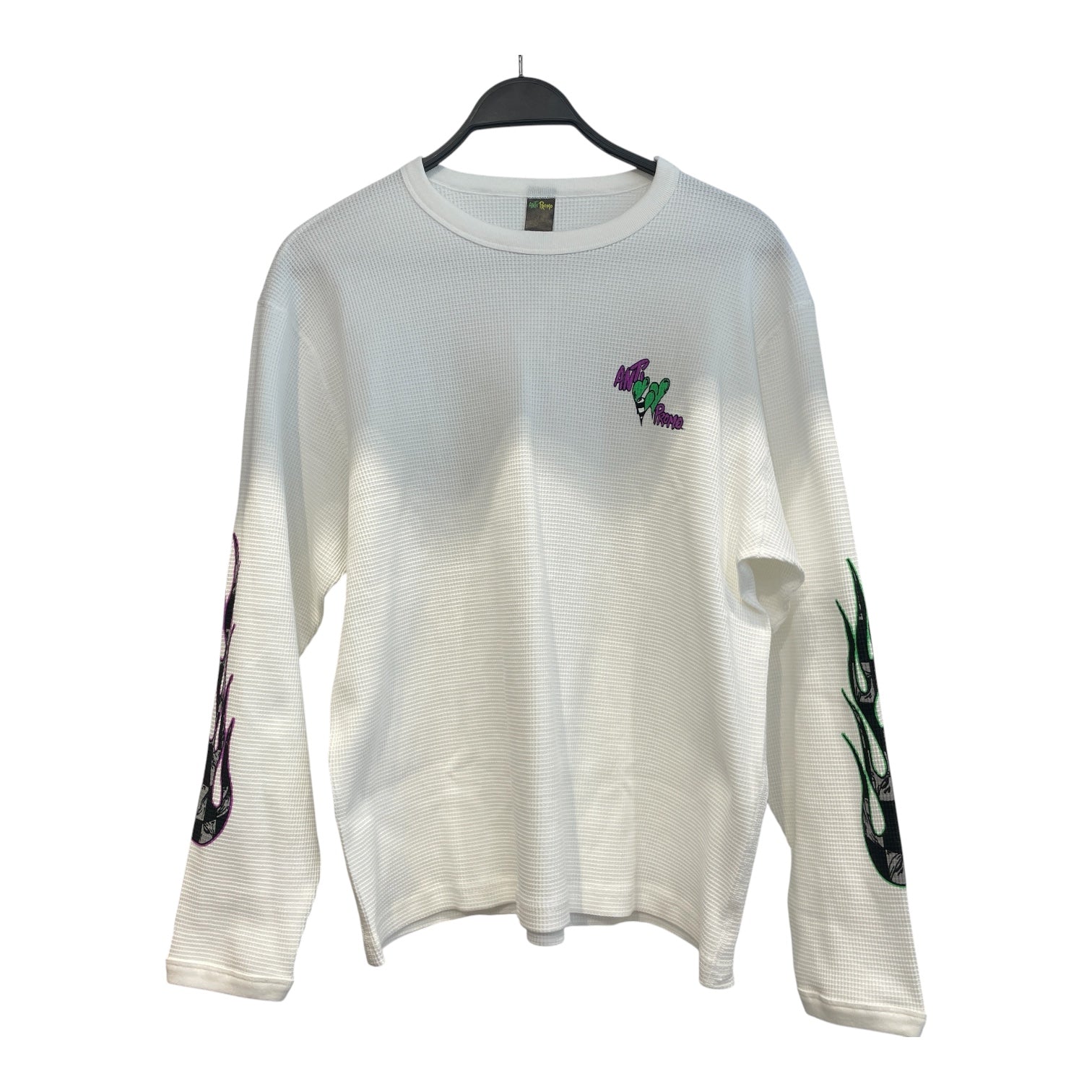 MATTY BOY ANTI PROMO/LS T-Shirt/M/Cotton/WHT/Graphic/THERMAL LIVE WIRE SPIDER WEB view 1