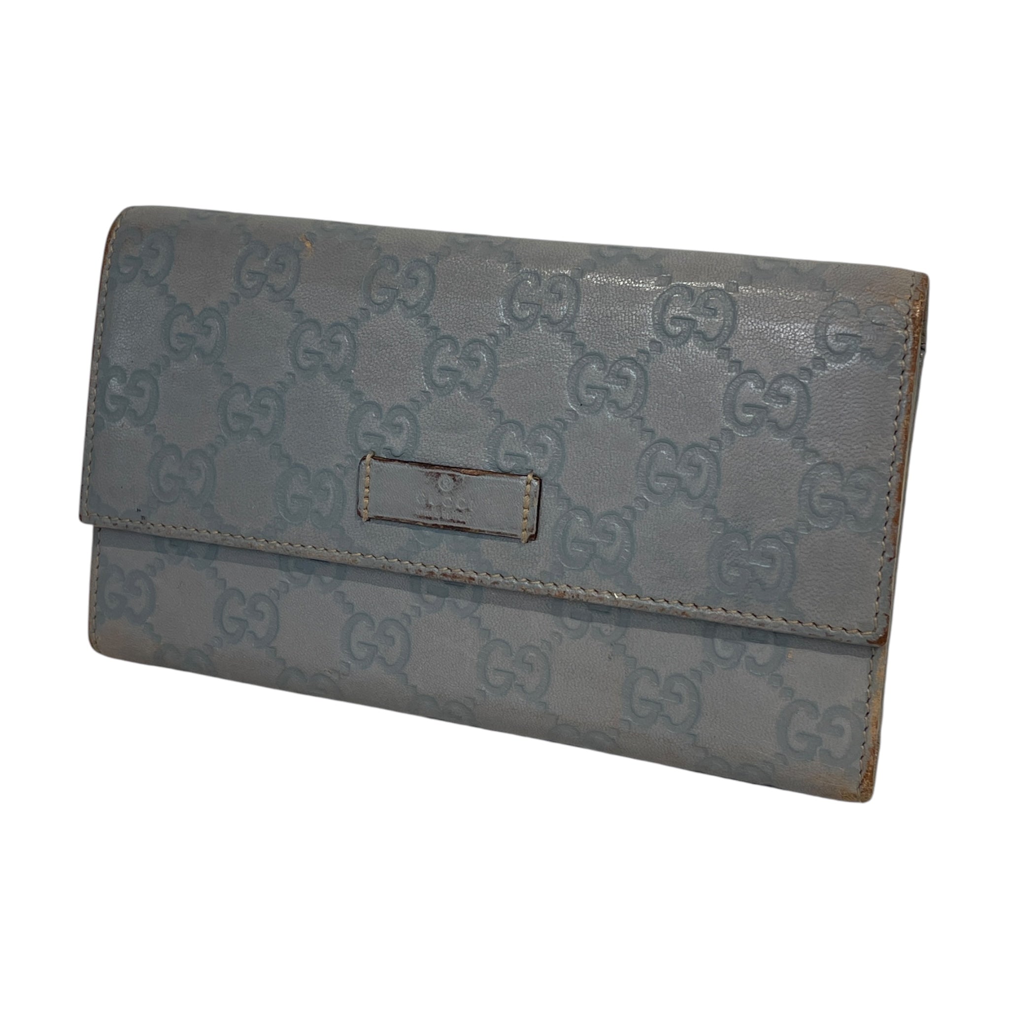 GUCCI/Wallet/Monogram/Leather/BLU/ view 1