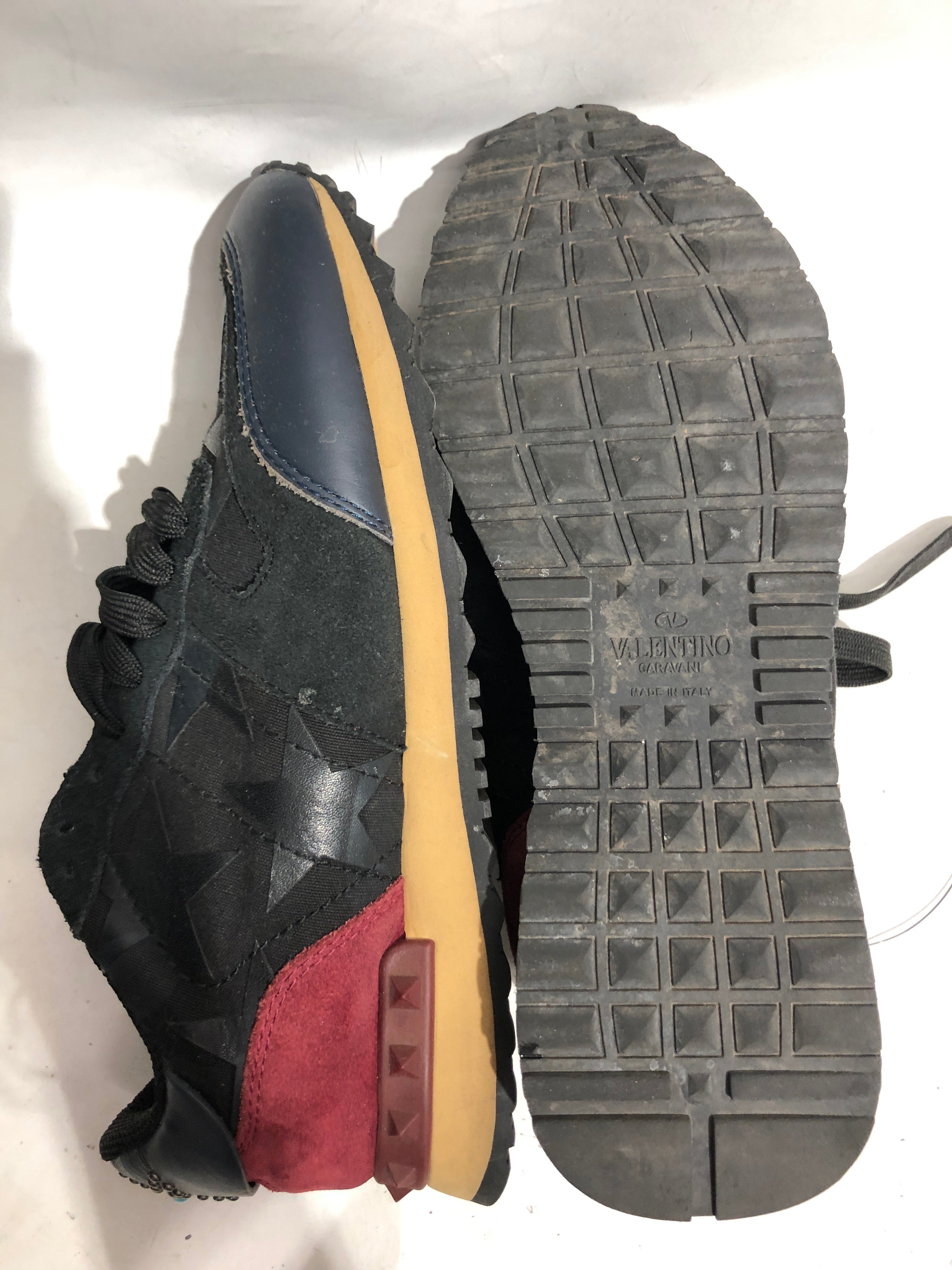 VALENTINO/Low-Sneakers/US 7/Suede/BLK/ view 5