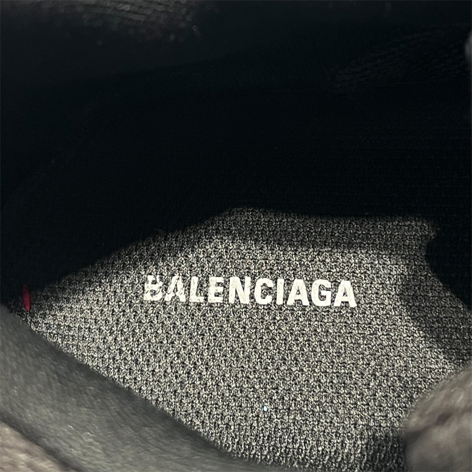 BALENCIAGA/Low-Sneakers/EU 46/Cotton/GRY/Triple S/Allover Cotton/Denim view 3