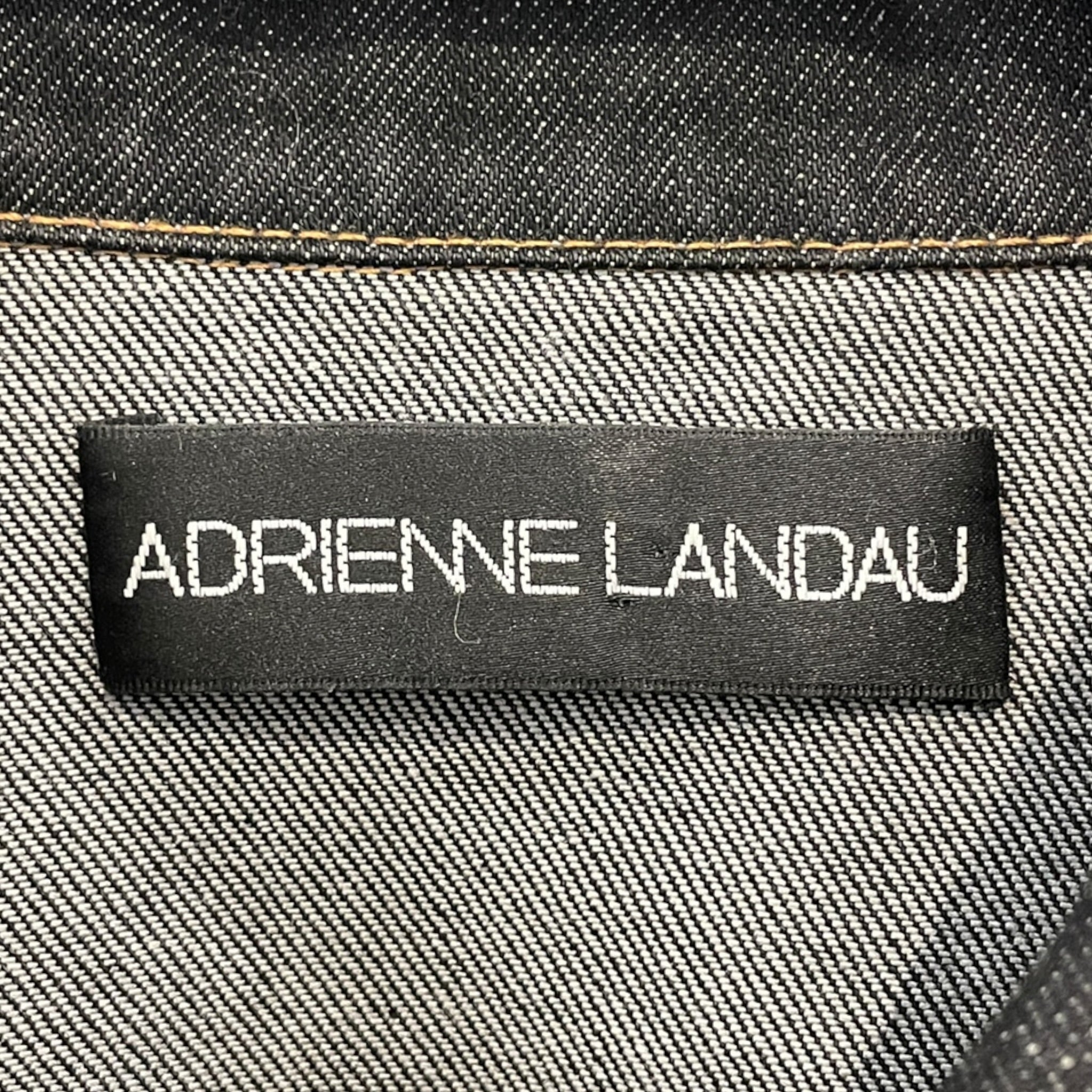ADRIENNE LANDUA/Denim Jkt/Denim/NVY/FUR COLLAR view 3