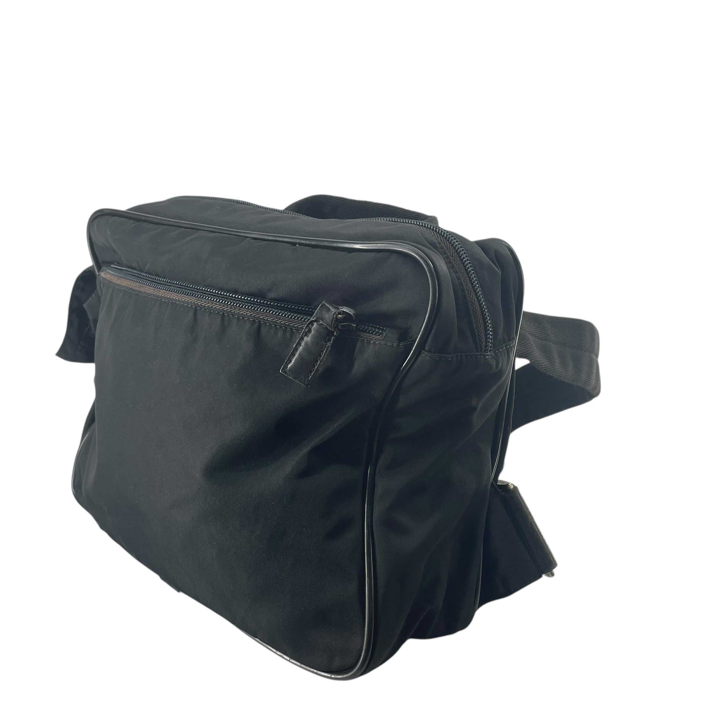 PRADA/Backpack/Nylon/BLK/SQUARE BACKPACK view 3