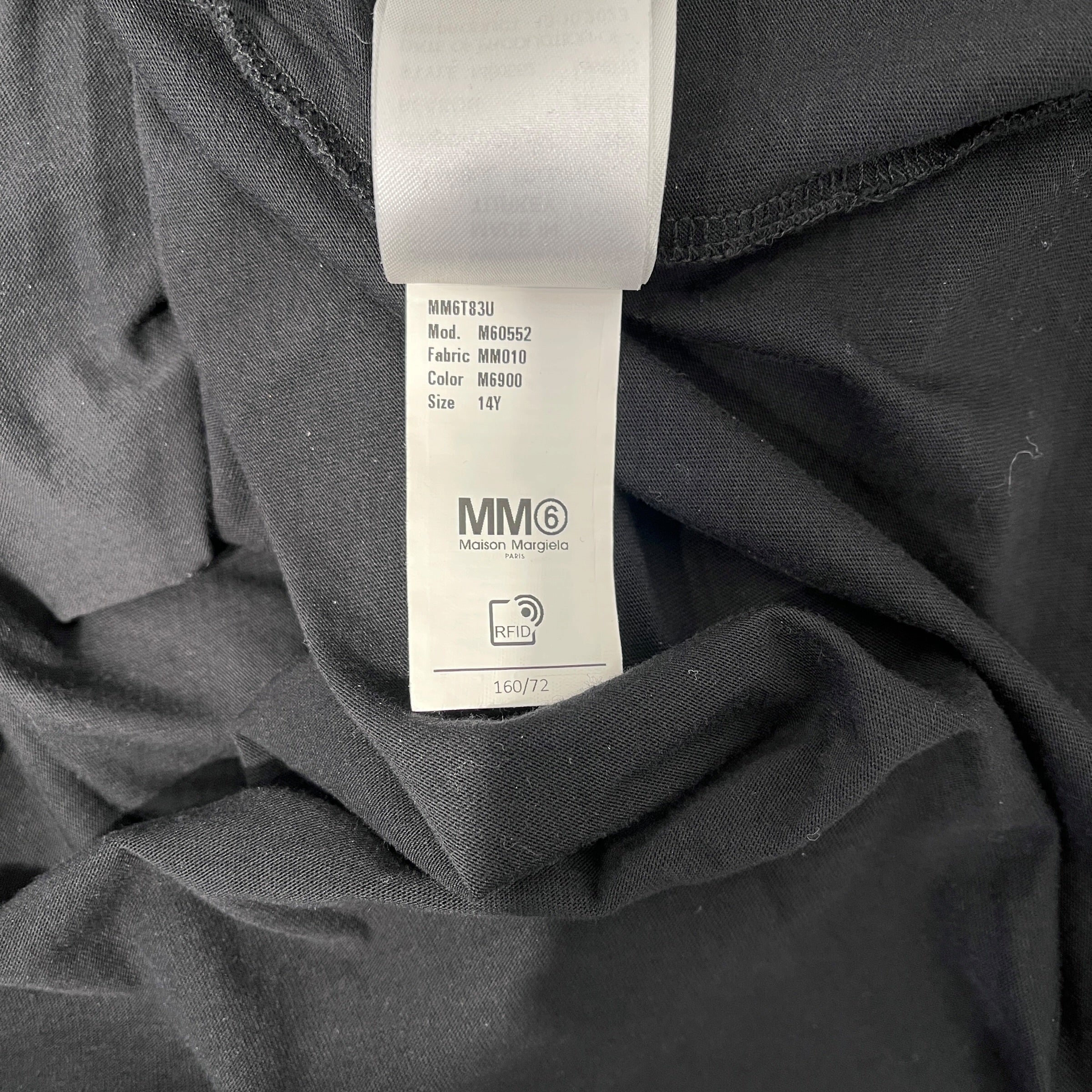 Maison Margiela/T-Shirt/14/Cotton/BLK/6 "numbers" view 9