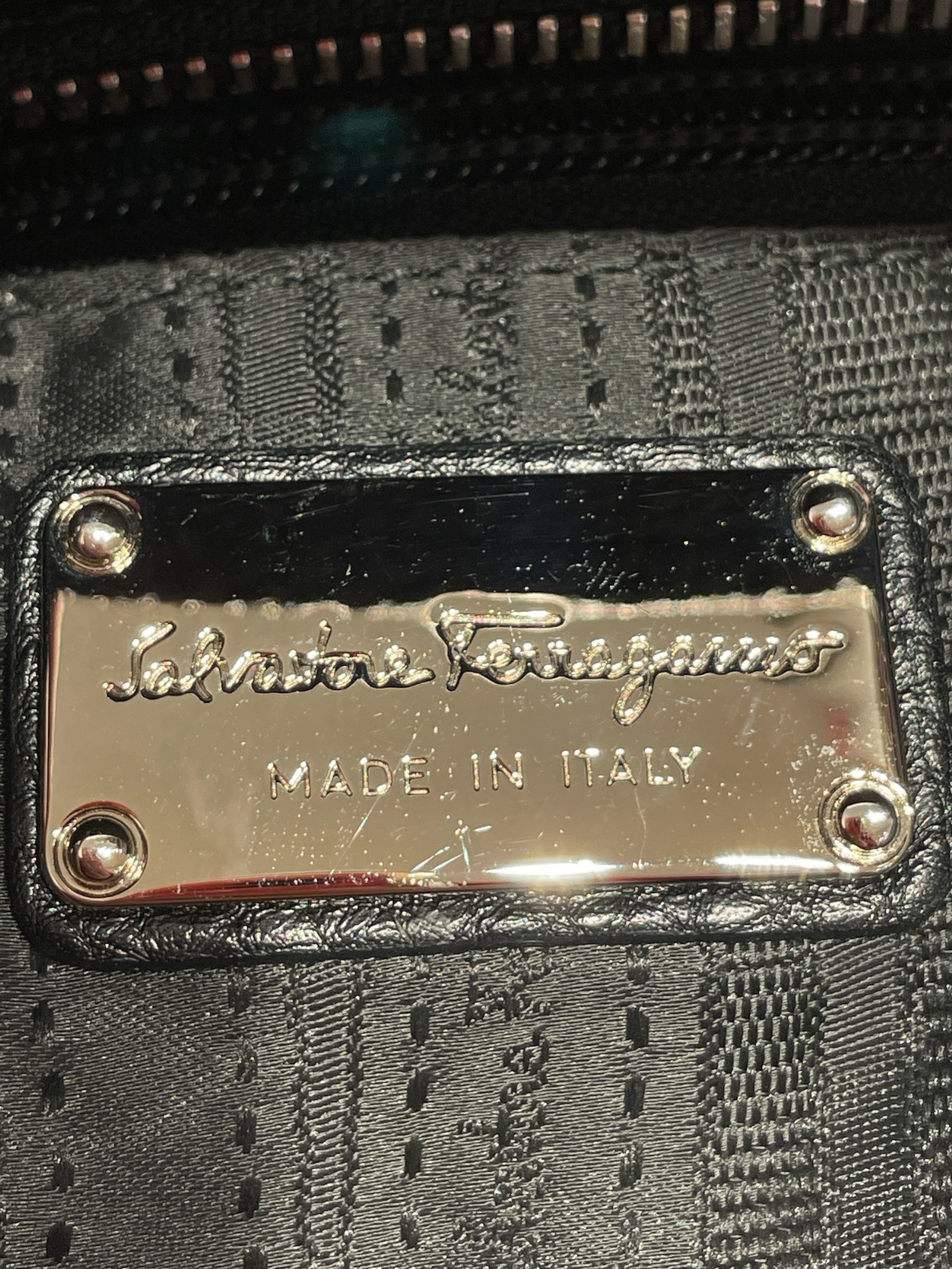 Salvatore Ferragamo/Hand Bag/Leather/BLK/Pebbled Leather Sofia Bag view 4