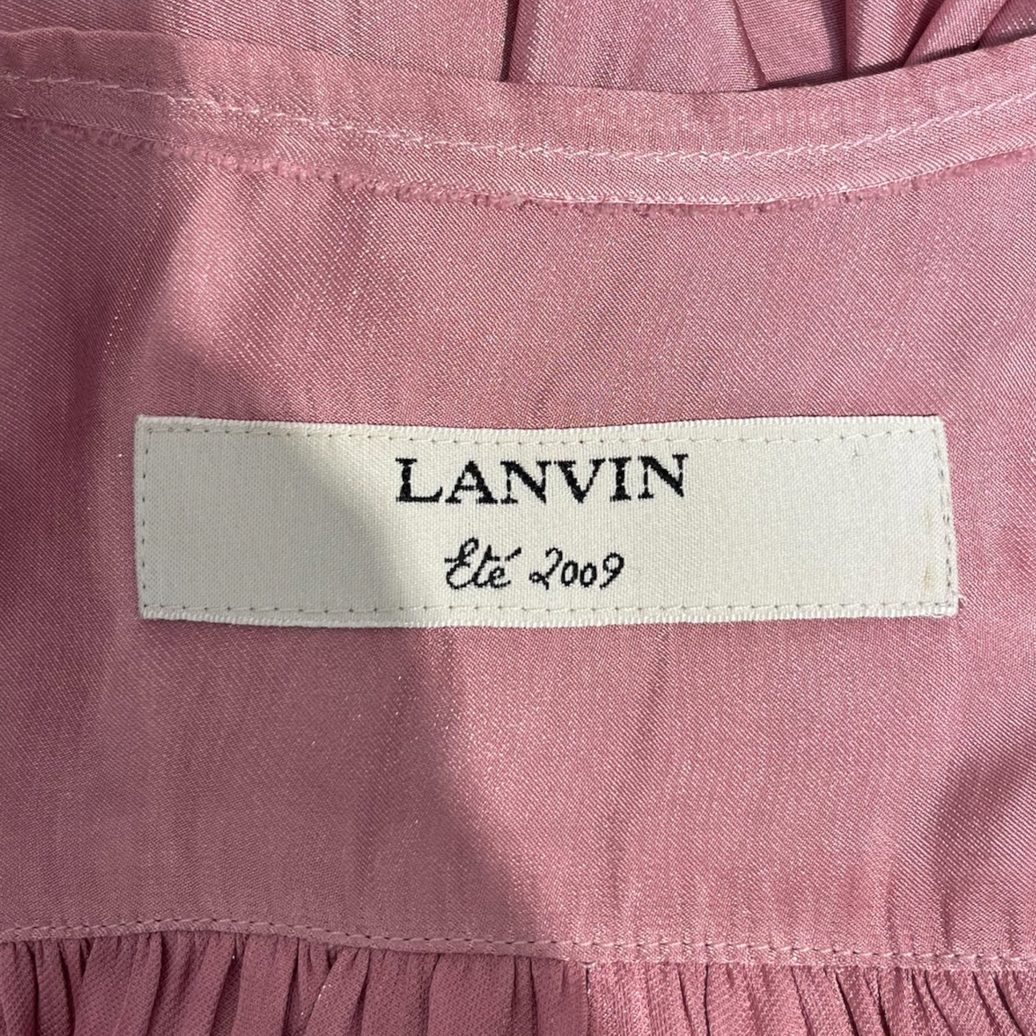 LANVIN/SS Blouse/36/Polyester/PNK/PINK SS BLOUSE view 3