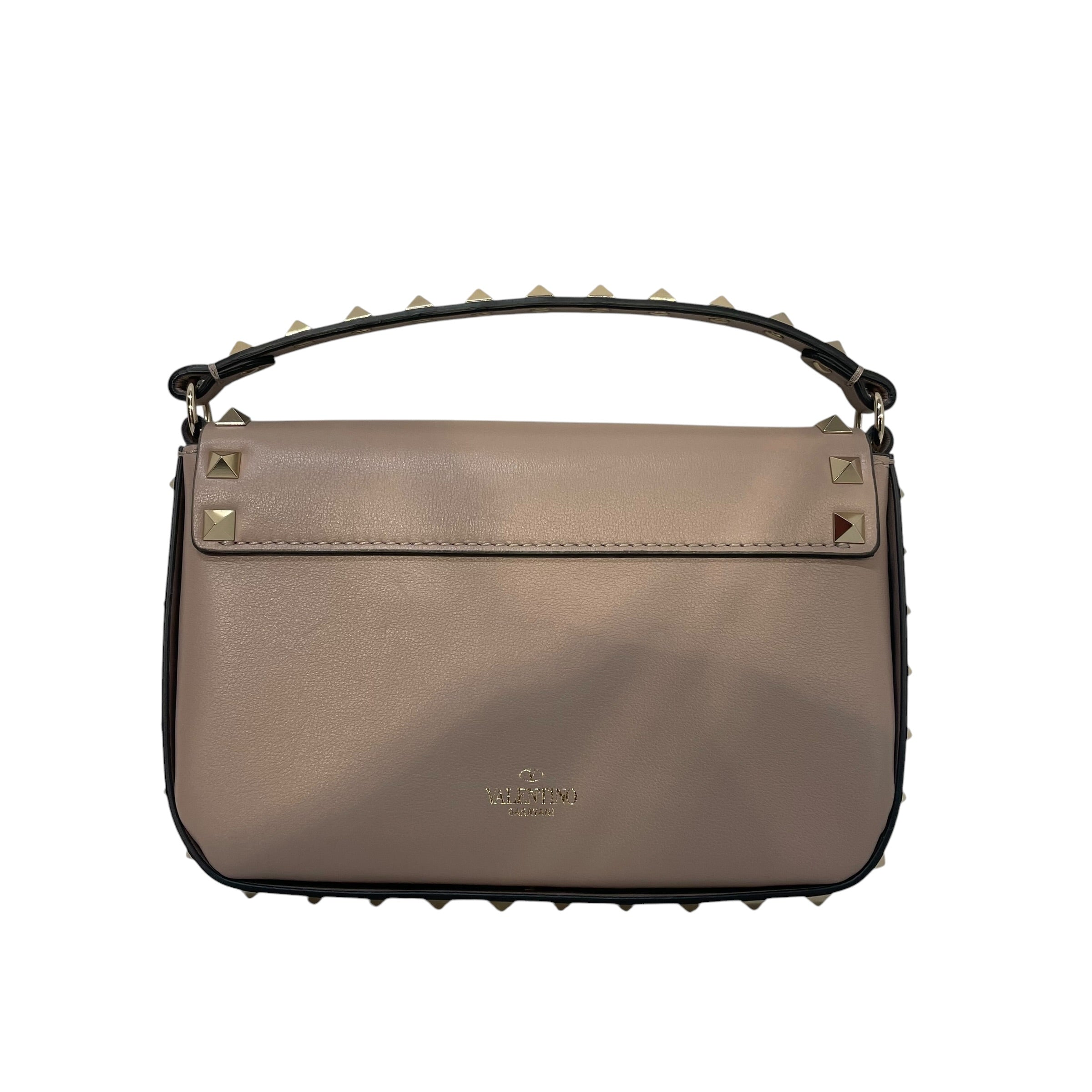 VALENTINO GARAVANI/Cross Body Bag/Border/Leather/BEG/rockstud small view 1