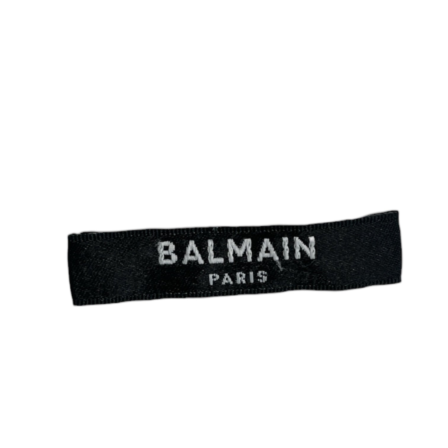 BALMAIN/T-Shirt/L/Cotton/WHT/BALMAIN PARIS LOGO view 3
