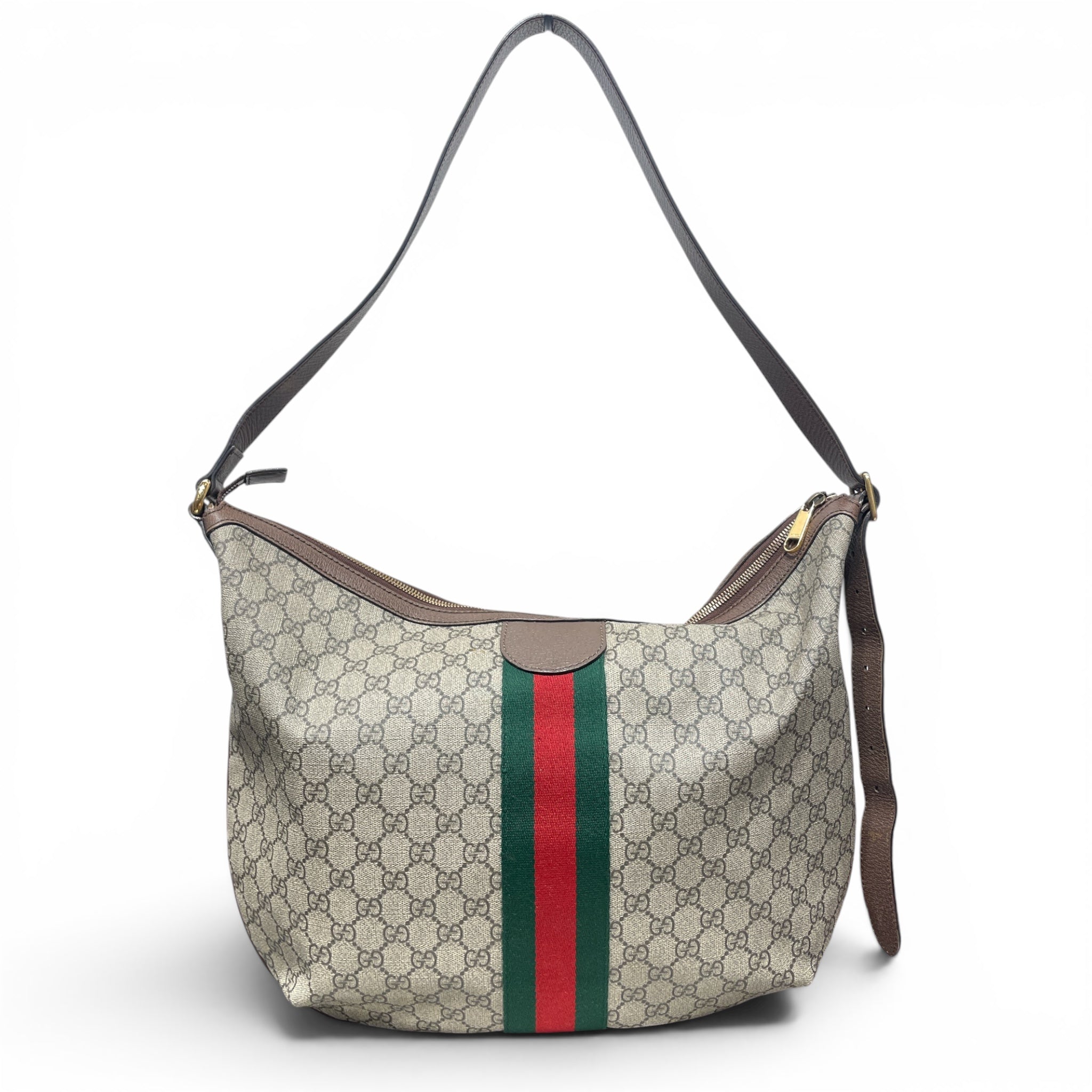 GUCCI/Bag/Monogram/Leather/BEG/half moon view 2