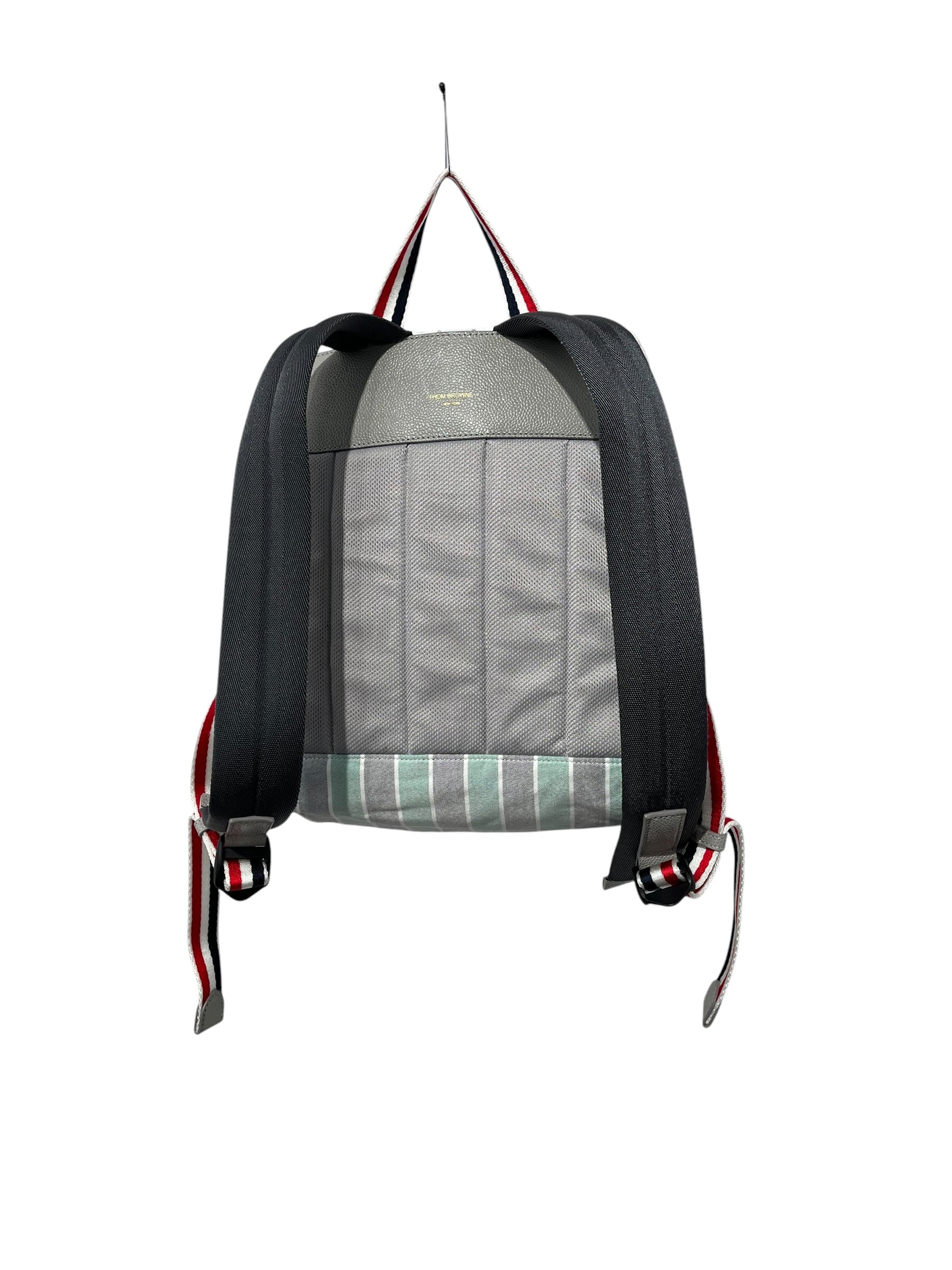 THOM BROWNE. NEW YORK/Backpack/Stripe/Cotton/GRN/SAMPLE BAG view 3