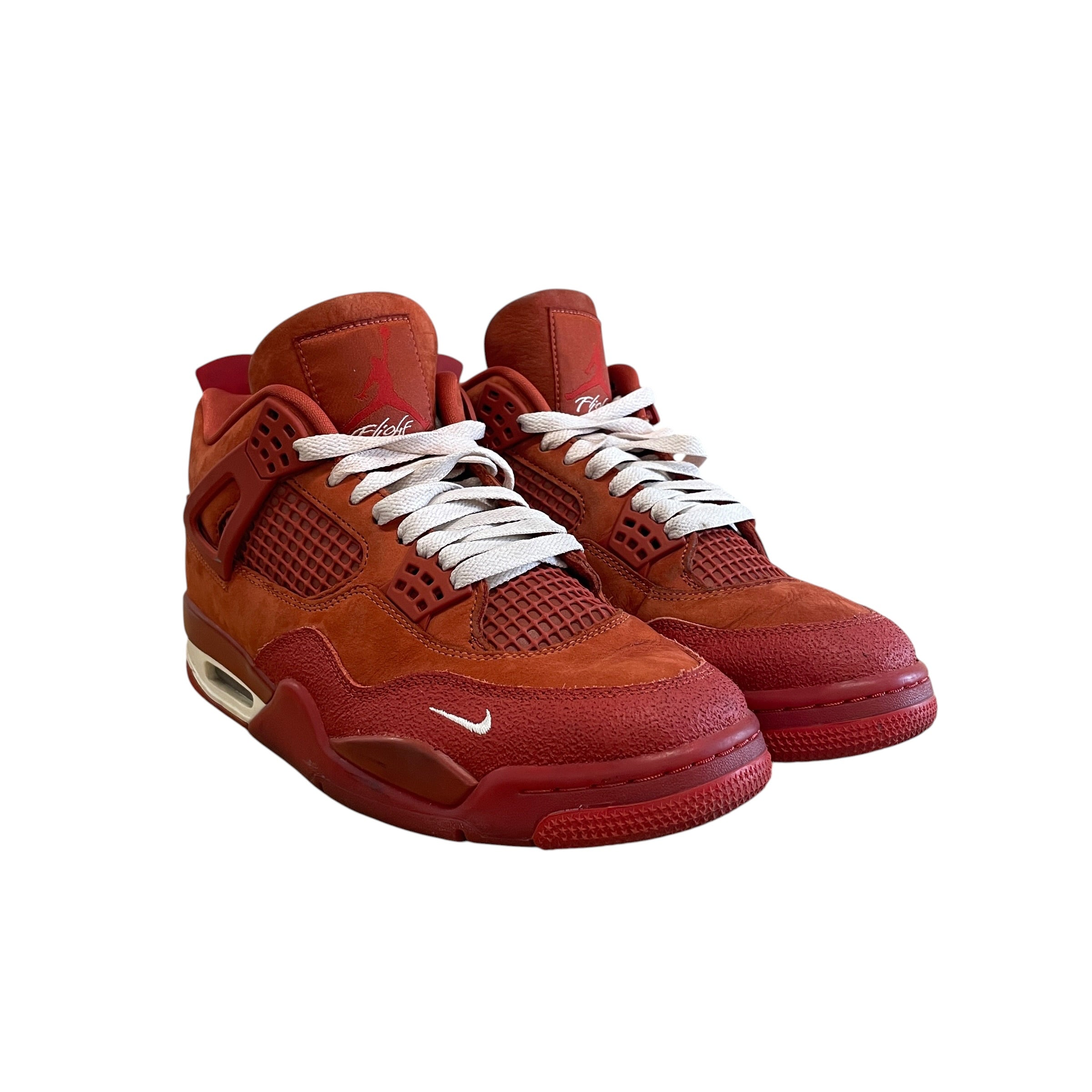 NIKE/X NIGEL SYLVESTER AIR JORDAN 4 SP/Hi-Sneakers/US 8.5/Suede/RED/HF4340-800 view 1