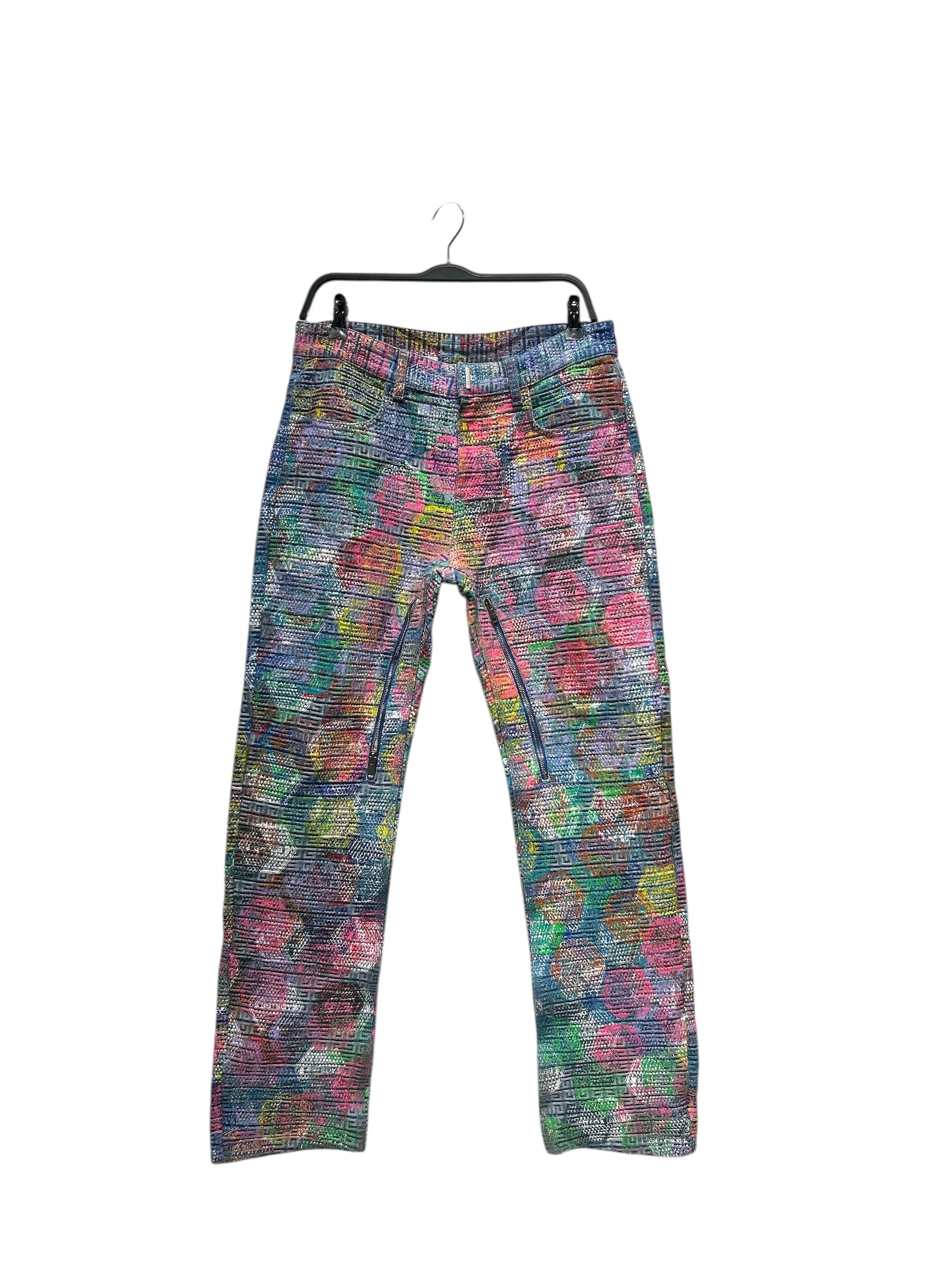 GIVENCHY/Straight Pants/30/Cotton/MLT/All Over Print/LOGO STAMPED view 1