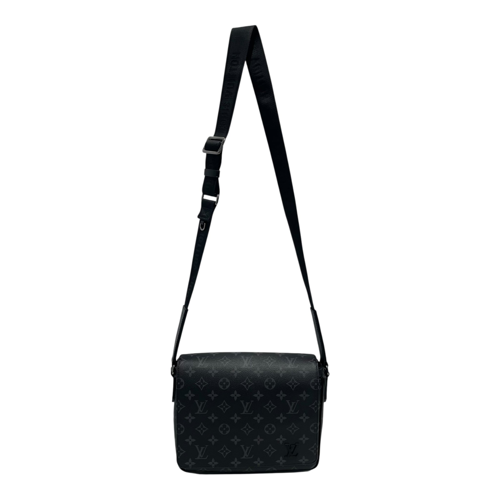 LOUIS VUITTON/Bag/Monogram/Leather/BLK/DISTRICT MESSENGER BAG view 1