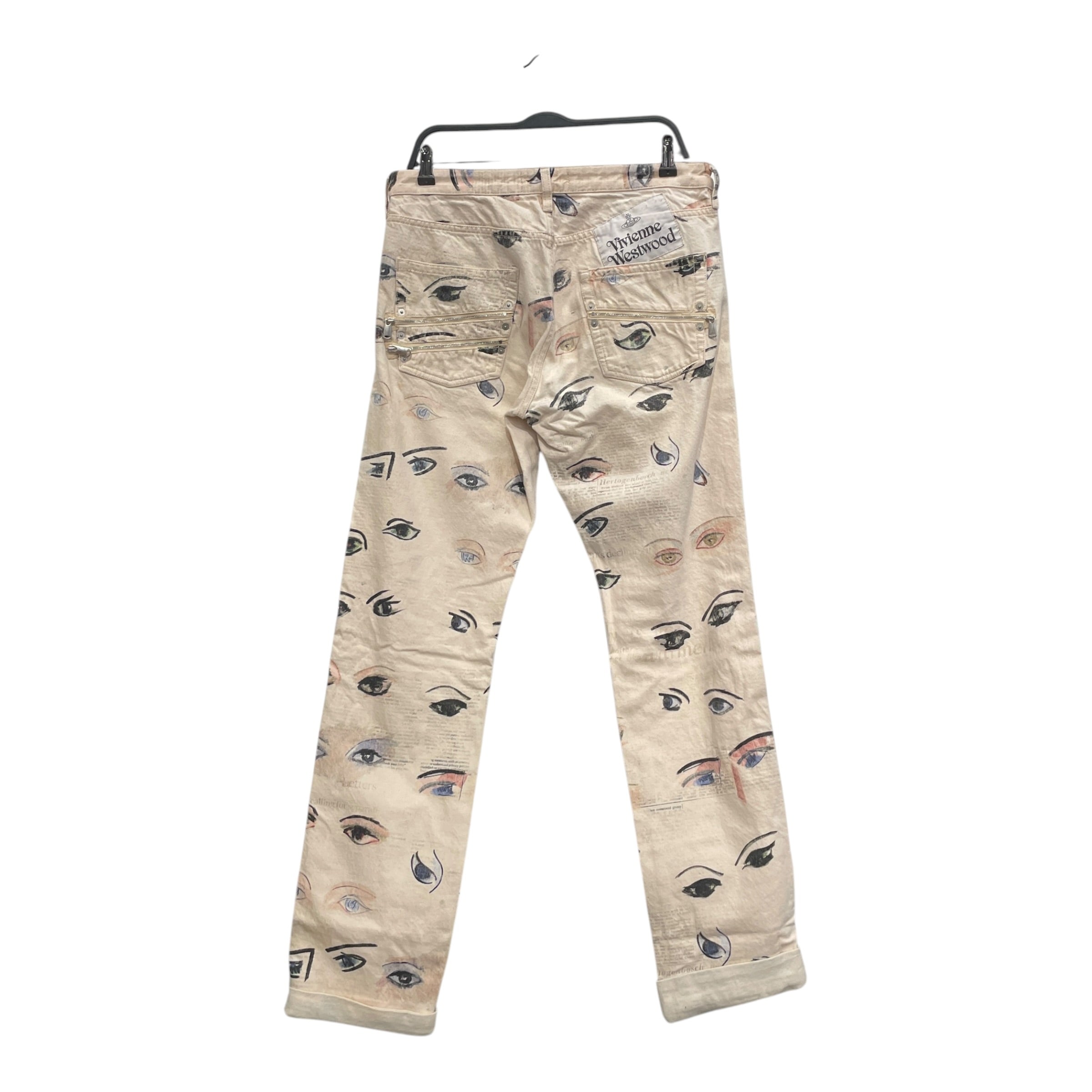 Vivienne Westwood/Bottoms/33/Graphic/Cotton/BEG/EYEBALLS view 2