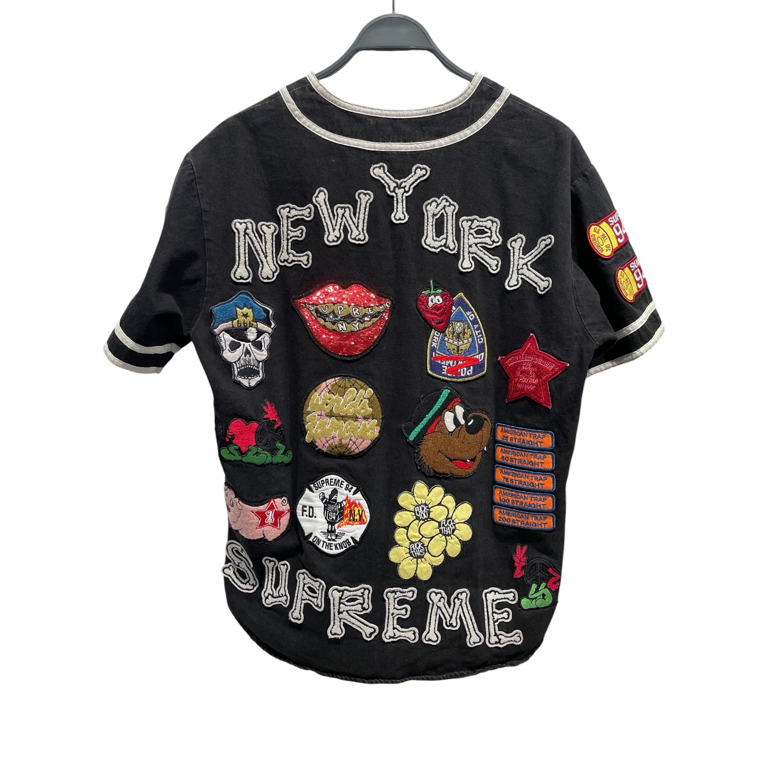 Supreme/SS Shirt/S/BLK/New York w/ Patches view 2